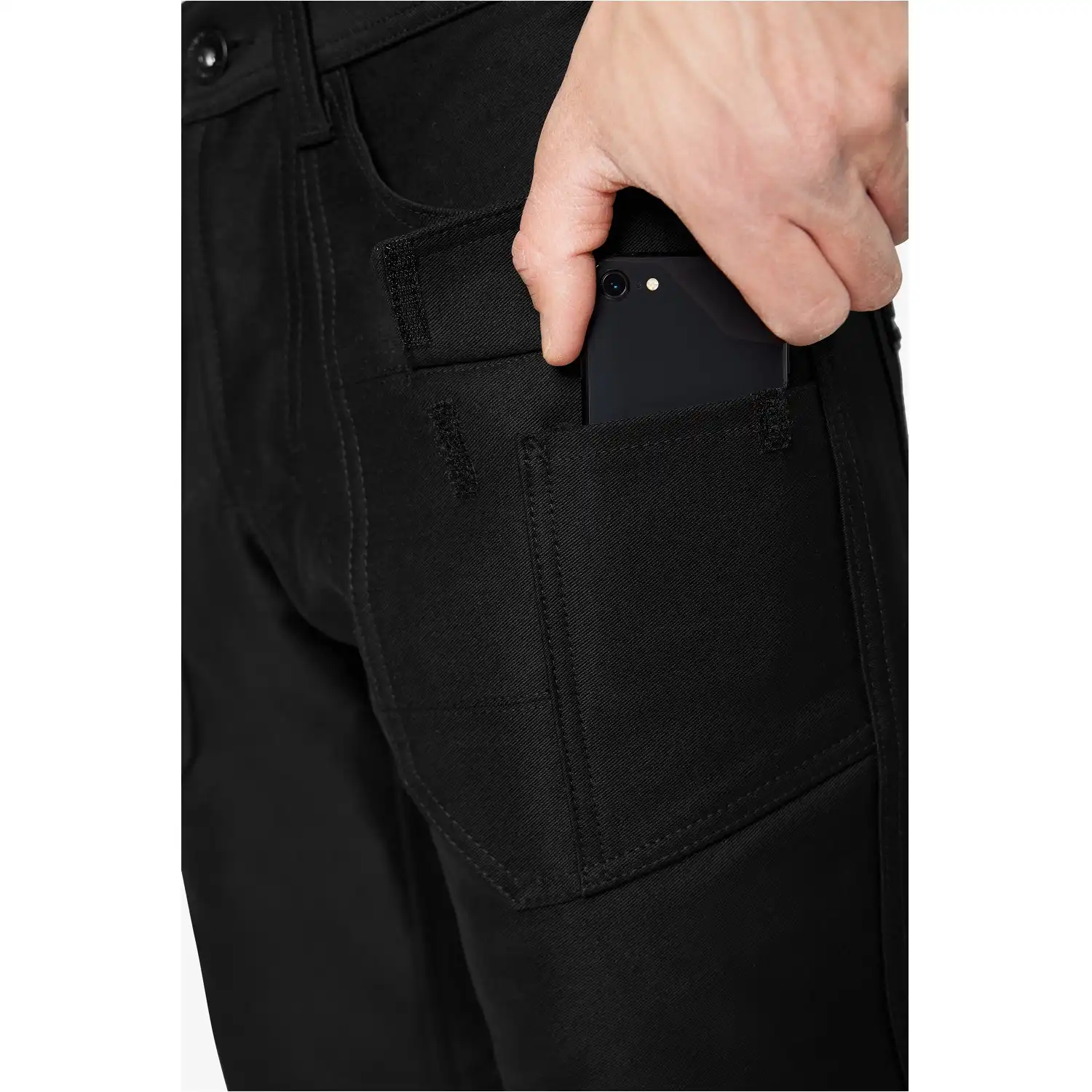 Bundhose Zwirn-Doppel-Pilot "TORGE" Ursprung schwarz in 52 - Thumbnail 4