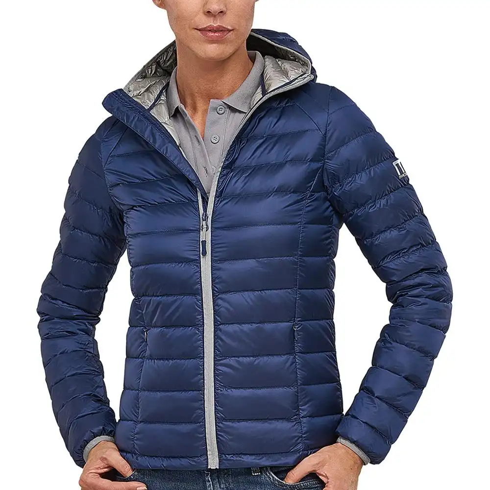 Damen Daunenjacke "PREDATOR" in blau/grau, M - Bild 1