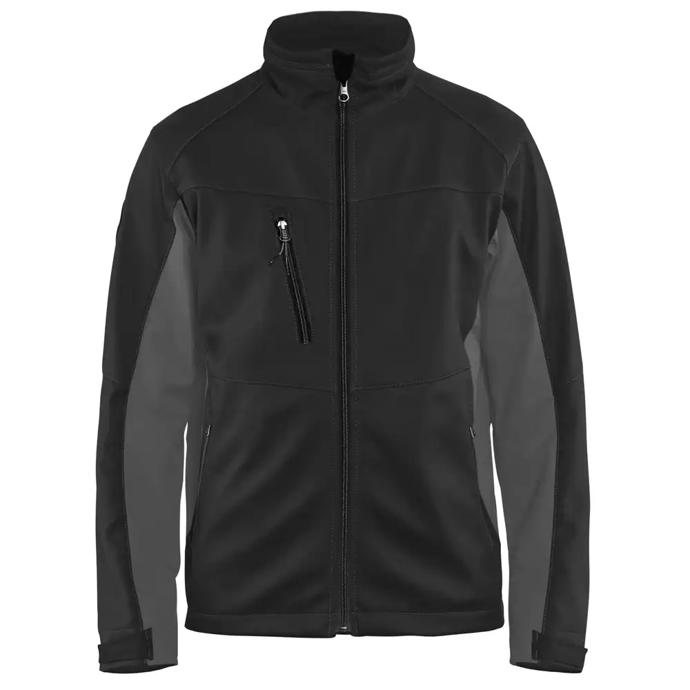 Softshelljacke "4950" in schwarz/dunkelgrau, 4XL - Thumbnail 1