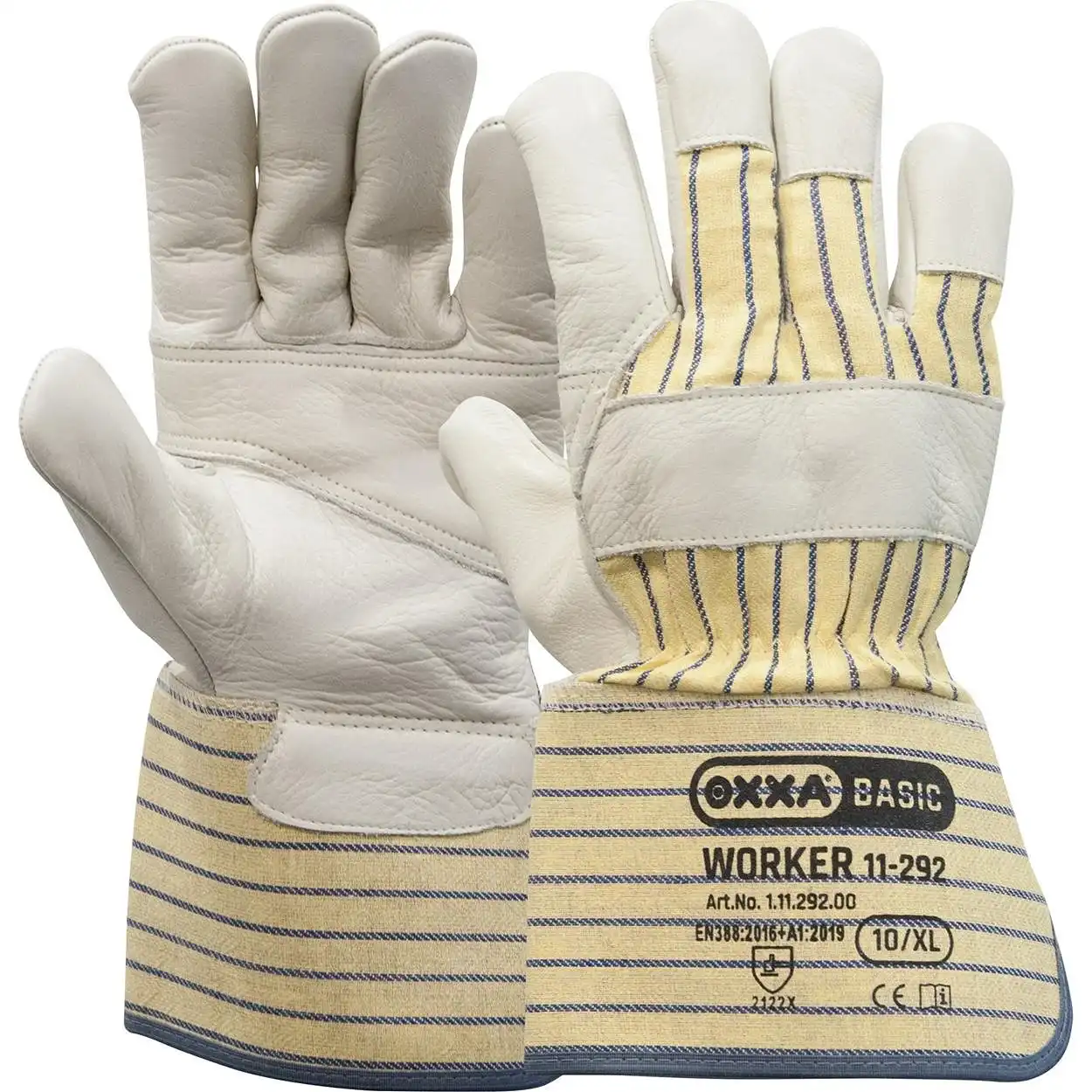 Rindnarbenleder Handschuhe Worker 11-292 Größe 10 - Bild 1