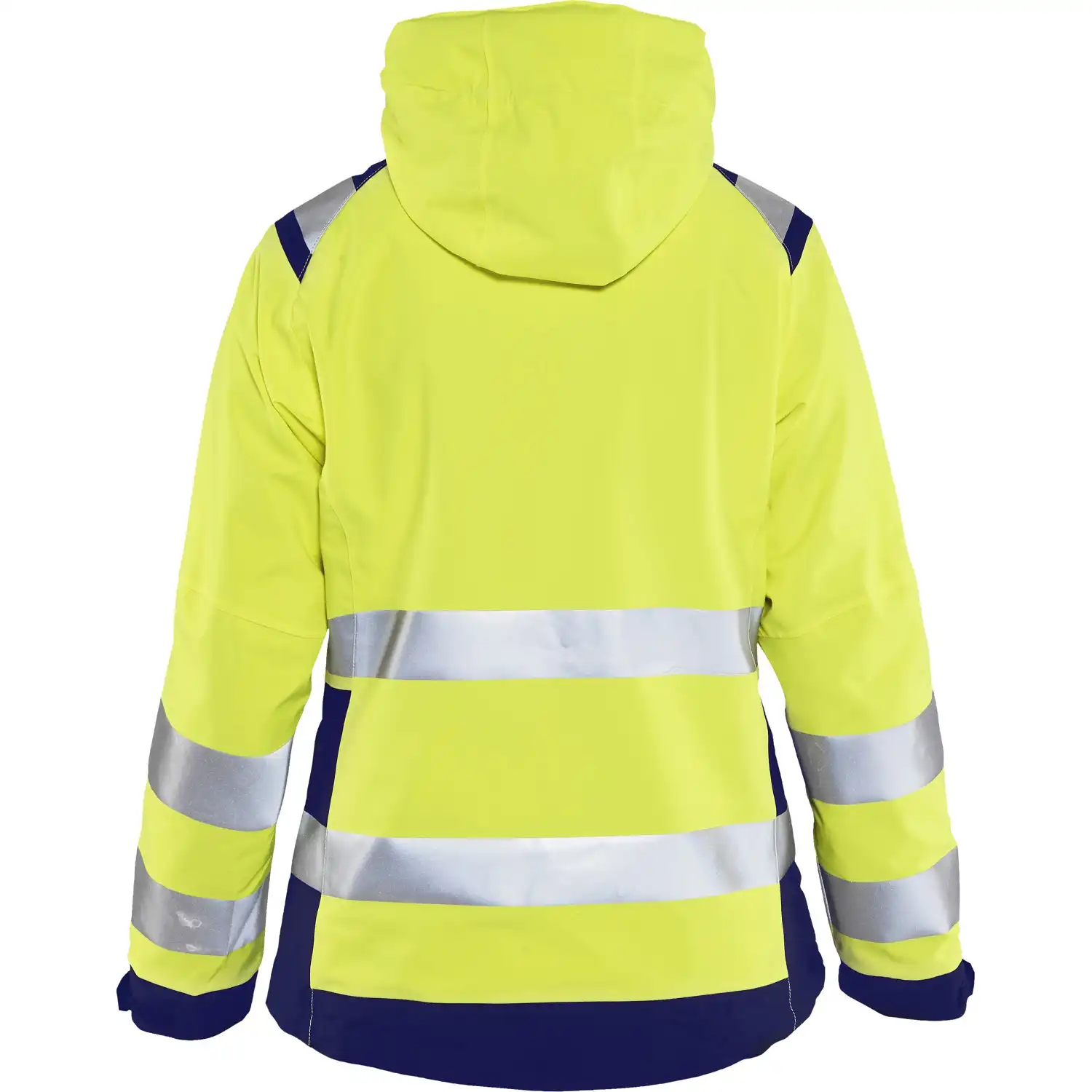 Damen Warnschutz Regenjacke "4904" in gelb/marine, 3XL - Thumbnail 2