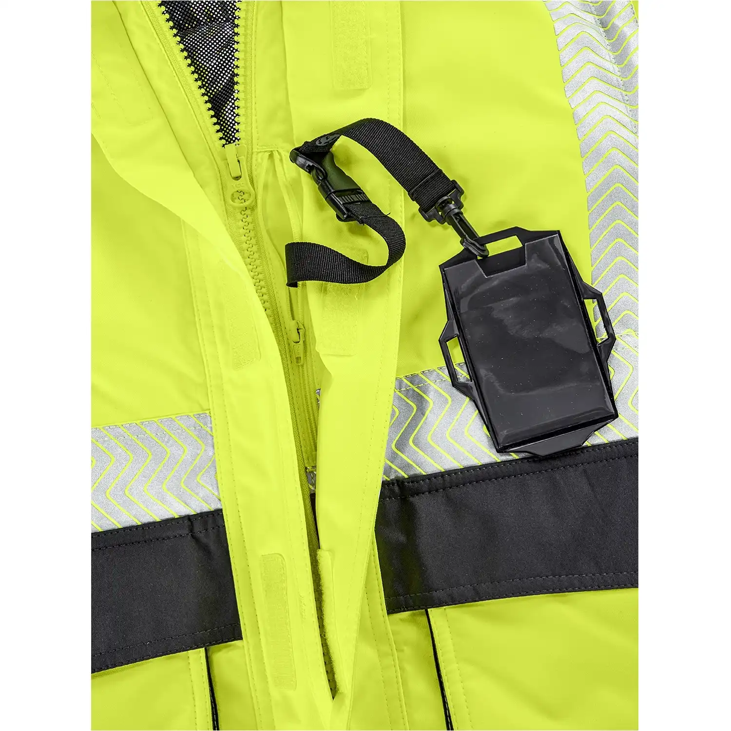 Warnschutz Pilotenjacke "NEWARK" in gelb/grau, L - Thumbnail 5