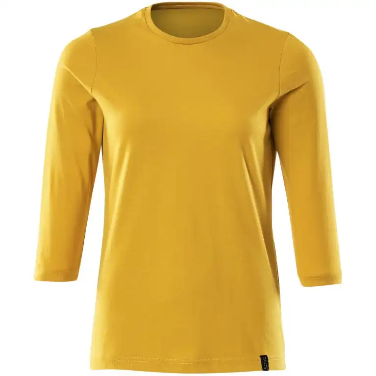 Damen 3/4 Arm-Shirt "20191" Crossover in currygelb, XS - Thumbnail 1