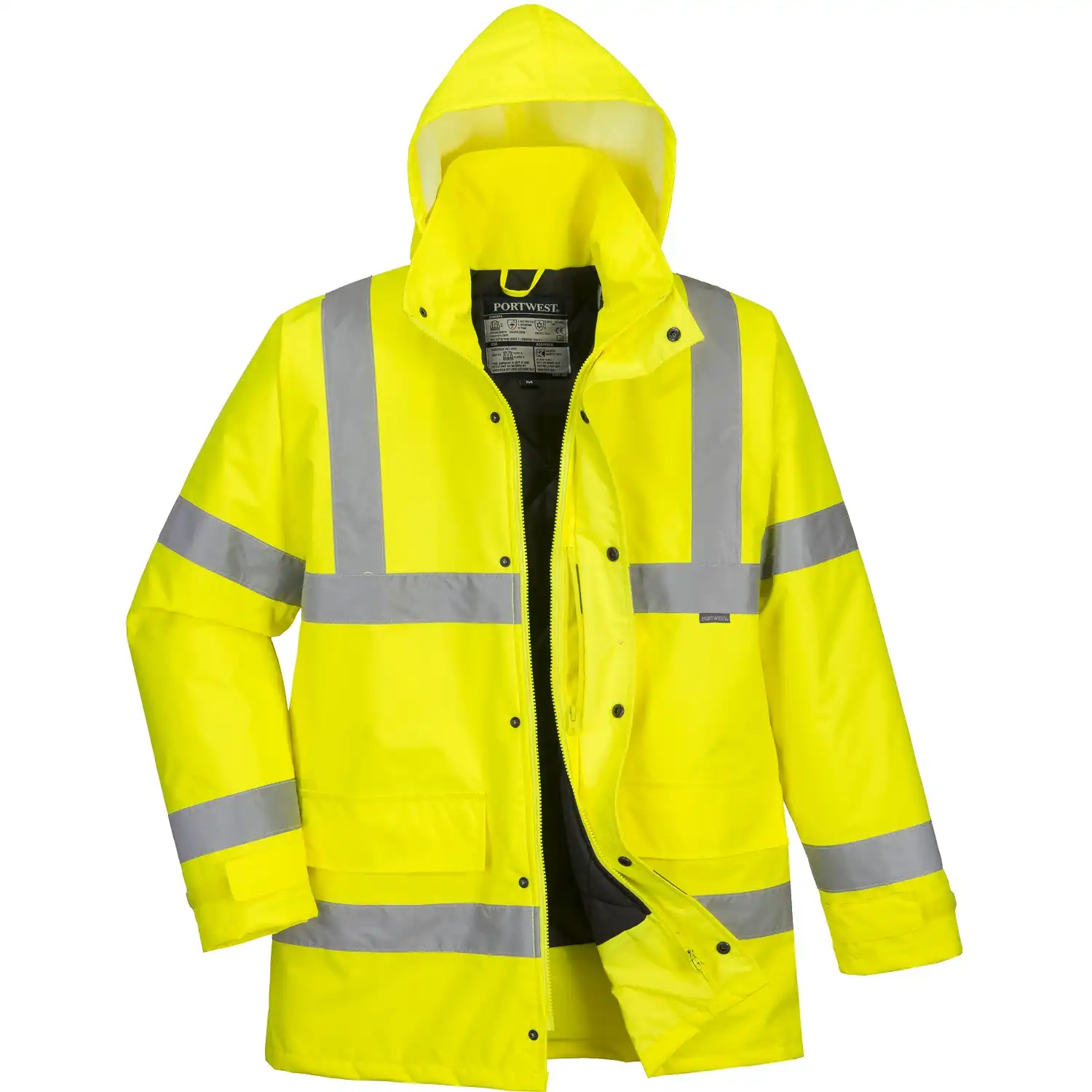Warnschutz Regenjacke "S460" Traffic in gelb, XL - Thumbnail 1