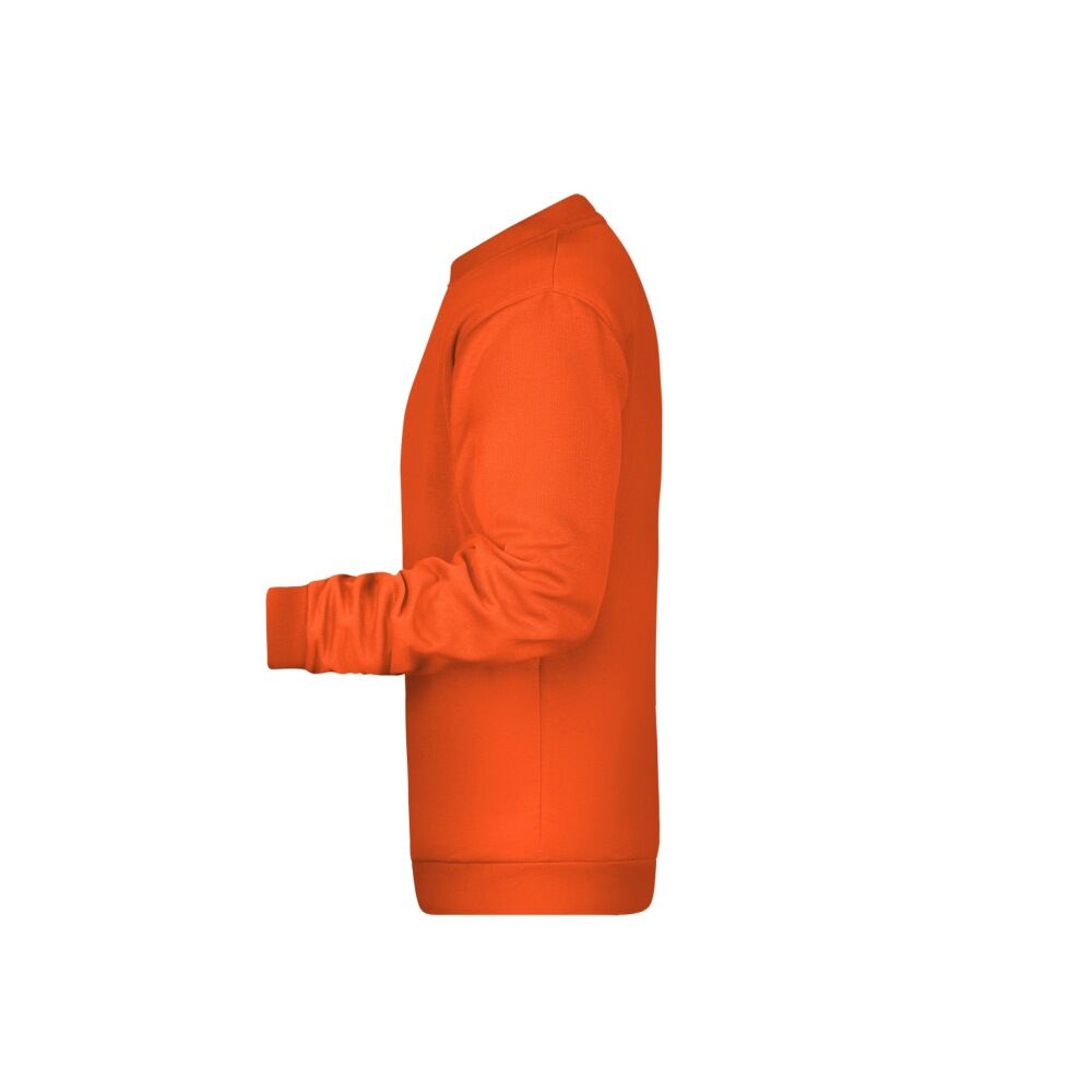 Herren Basic Sweatshirt "JN794" in Orange, XL - Thumbnail 3