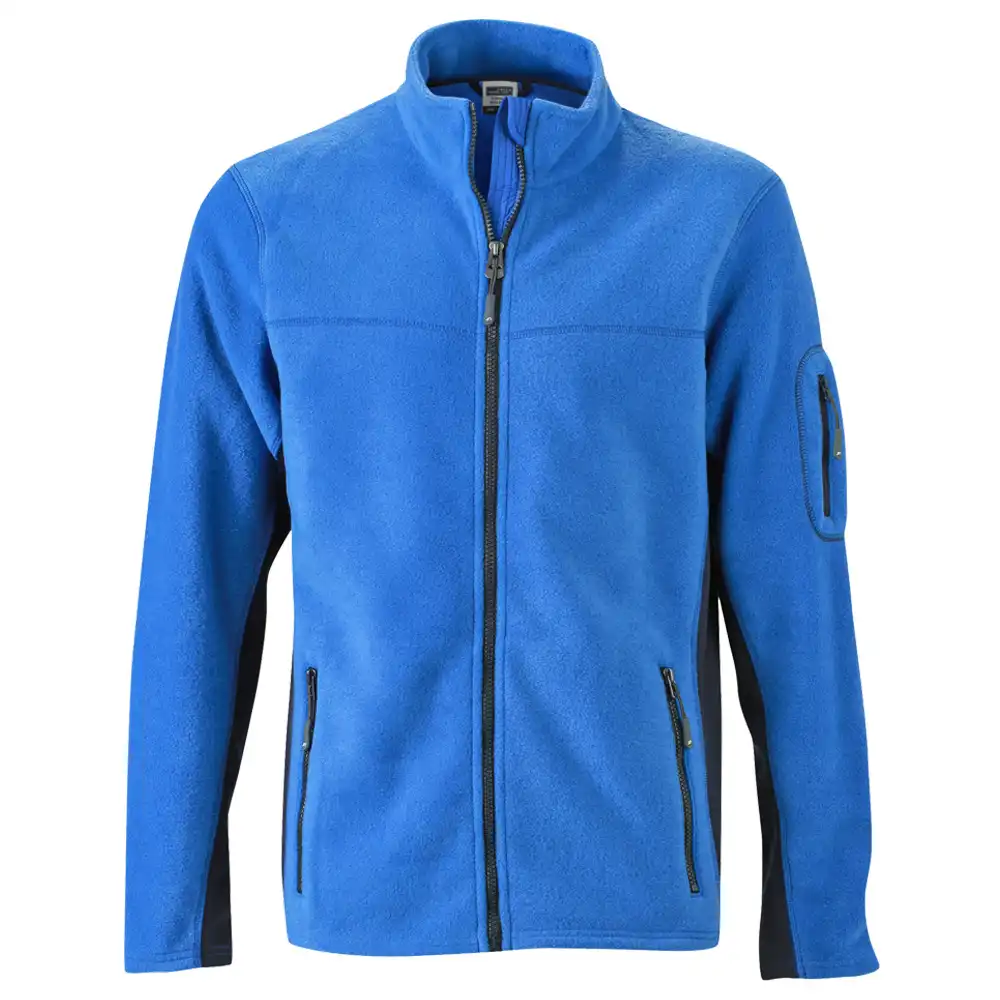 Fleecejacke "JN842" in royal/navy, 3XL - Bild 1