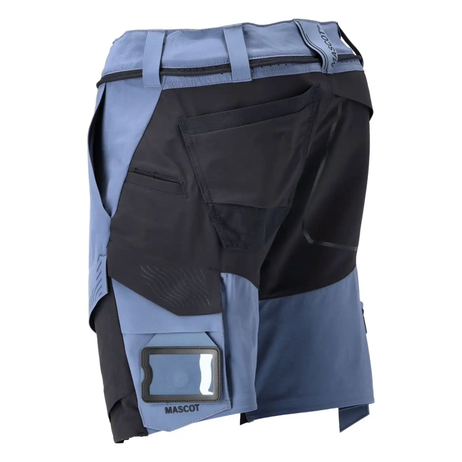 Stretch-Shorts "22149-605" Customized in steinblau/schwarzblau, 24C52 - Thumbnail 3