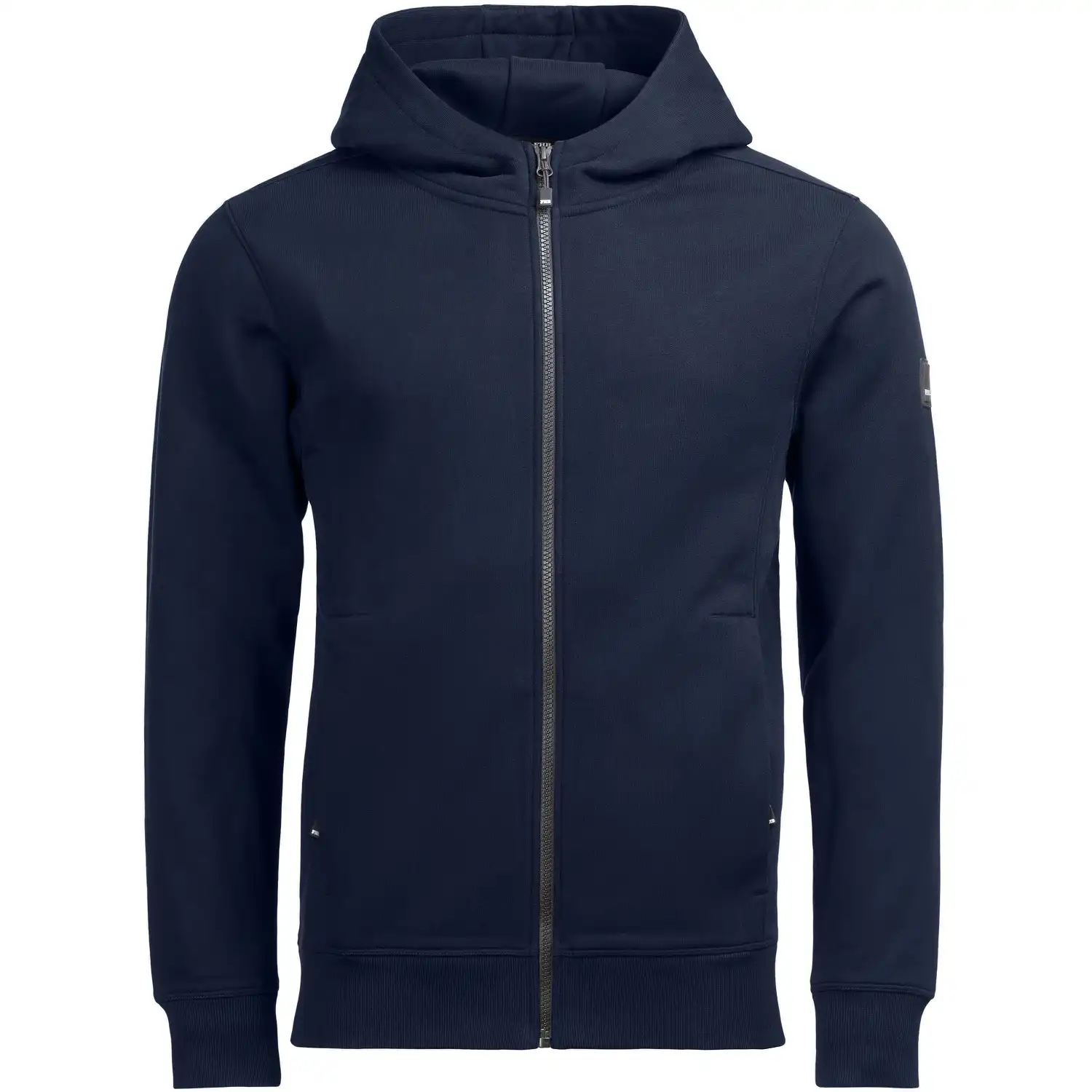 Kapuzen-Sweatjacke "QUENTIN" in marine, S - Thumbnail 1