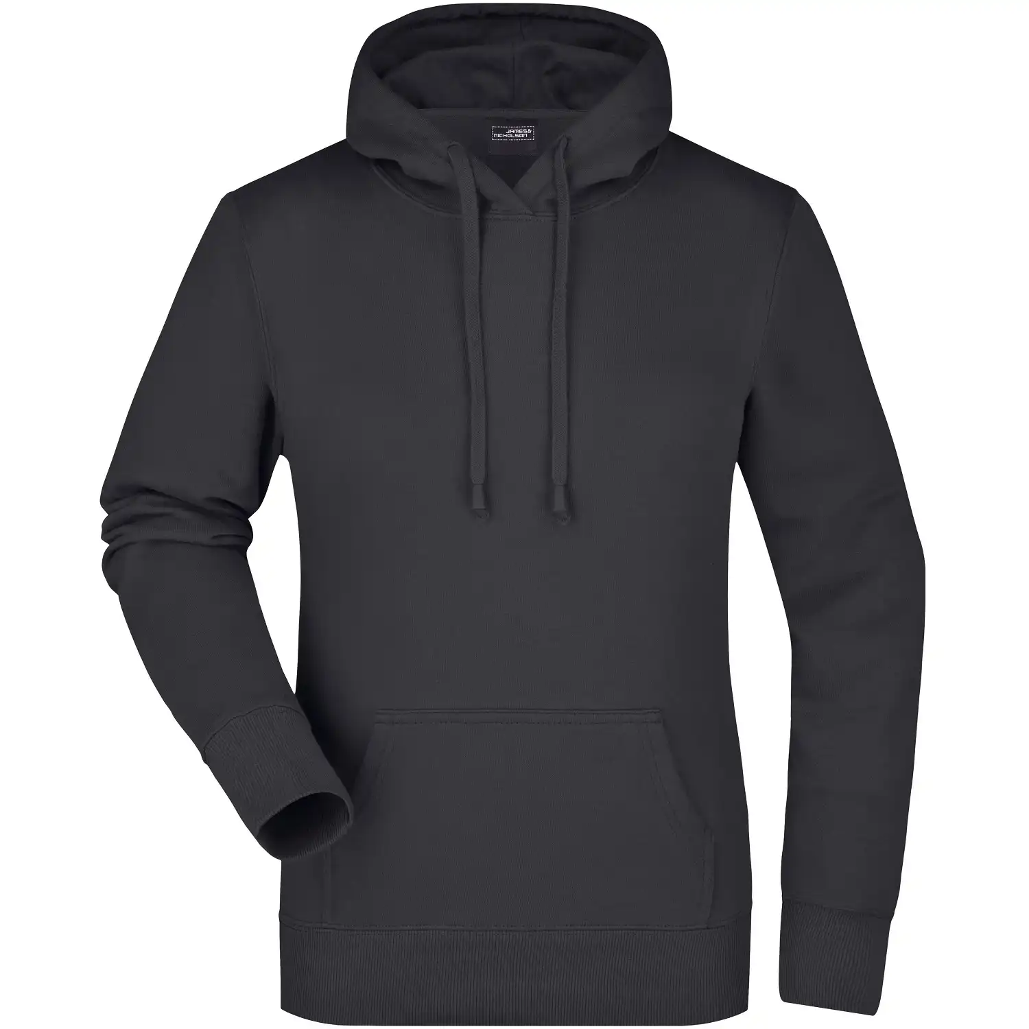 Damen Kapuzensweatshirt "JN051" in schwarz, S - Thumbnail 1
