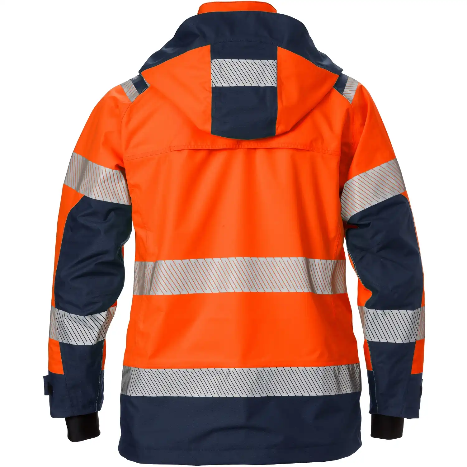 Damen Warnschutz Regenjacke "4518 GTT" in orange/marine, XS - Thumbnail 2
