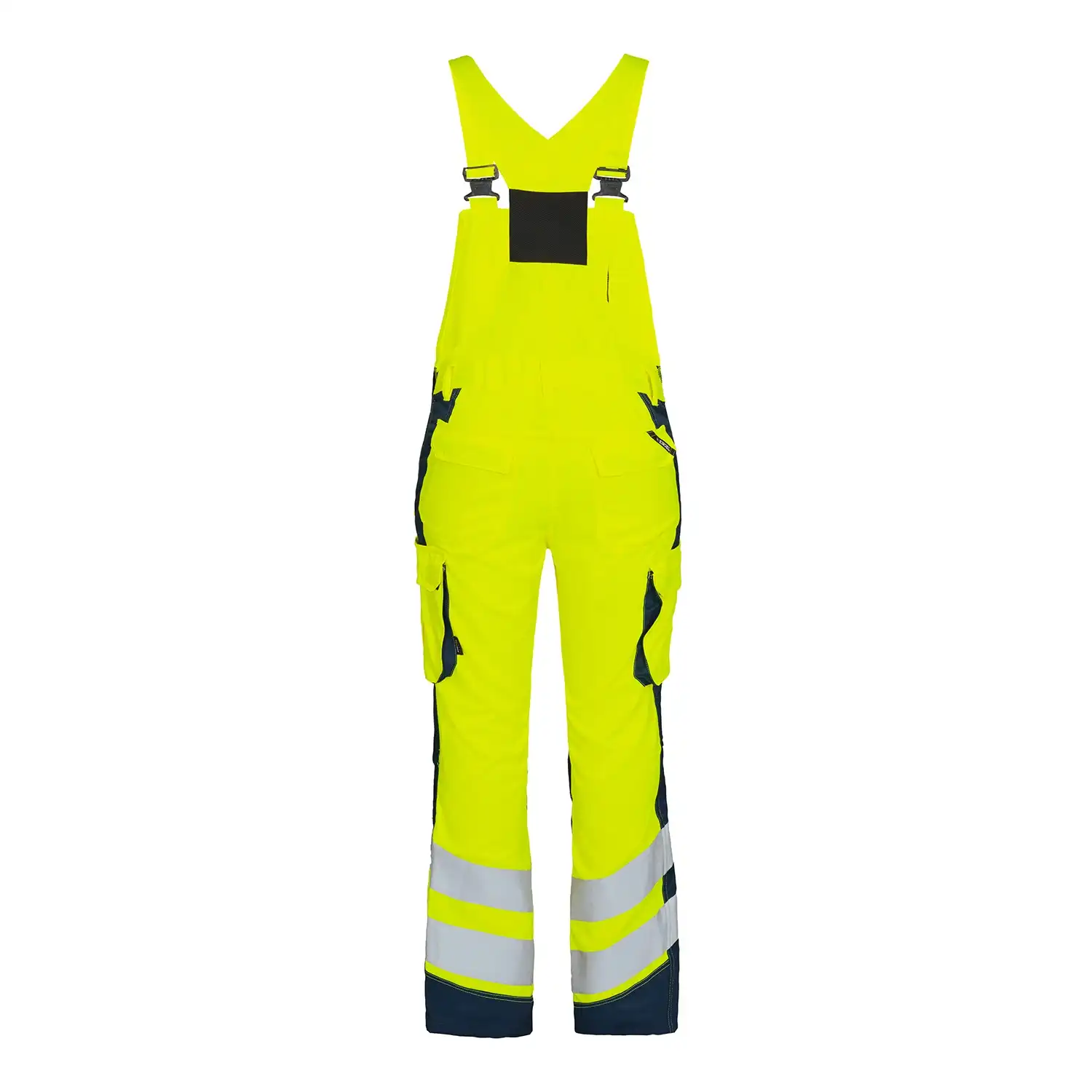 Damen Warnschutz Latzhose "3543-319" Safety Kl. 2 in gelb/marine, 48 - Thumbnail 2