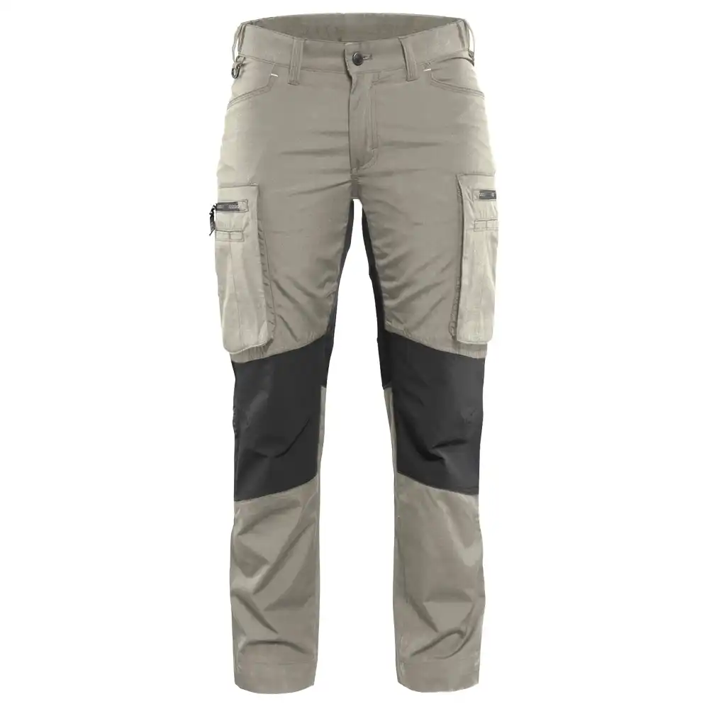 Damen Stretch Servicehose "7159" 166 g/m² in khaki/Schwarz, 34 - Thumbnail 1