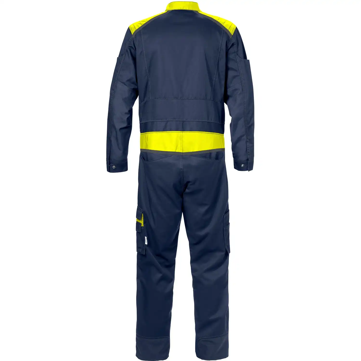 Overall "8555 STFP" Fusion Skarup in marine/gelb, XS - Thumbnail 2