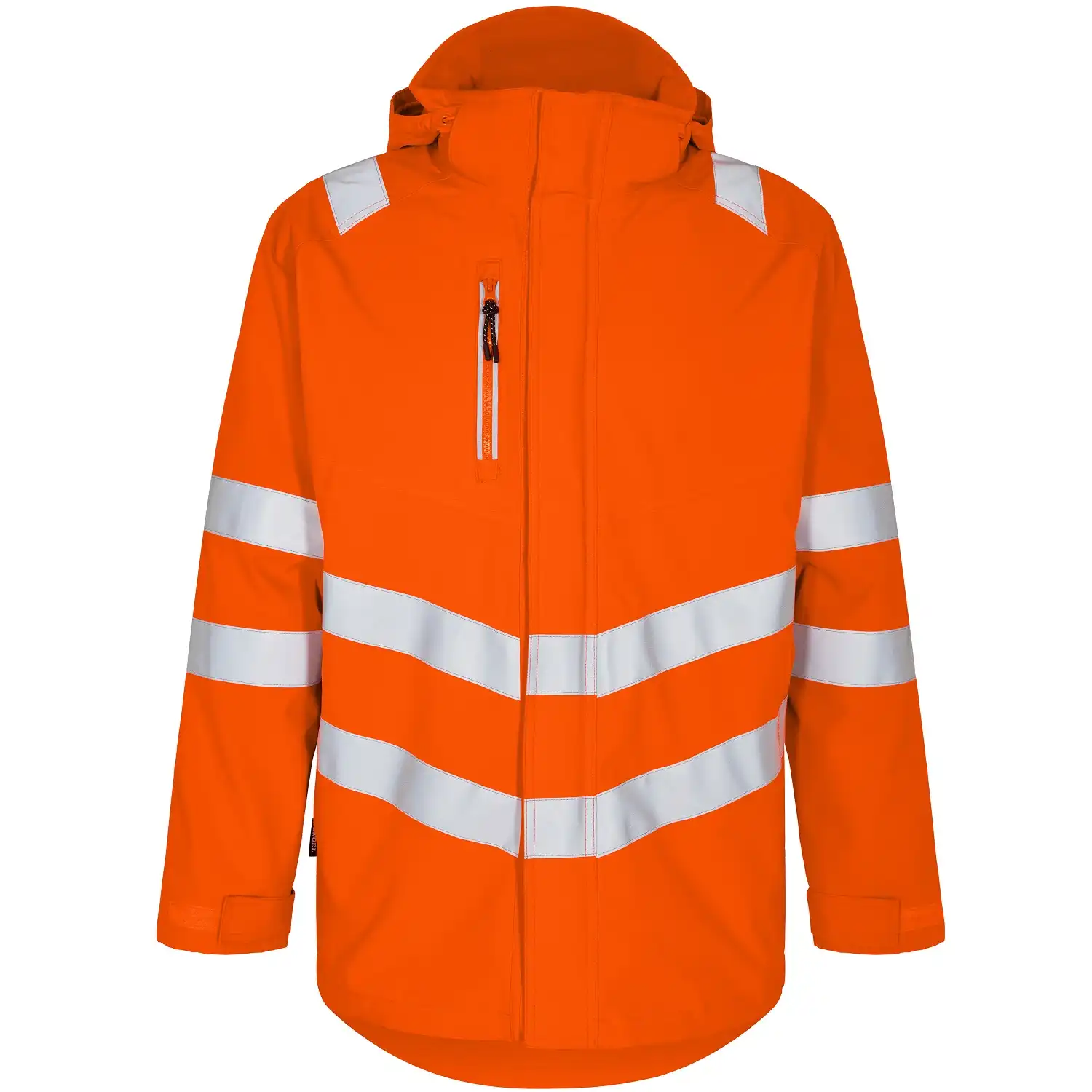 Warnschutz Hardshell Regenparka "1145-930" Safety in Orange, L - Thumbnail 1