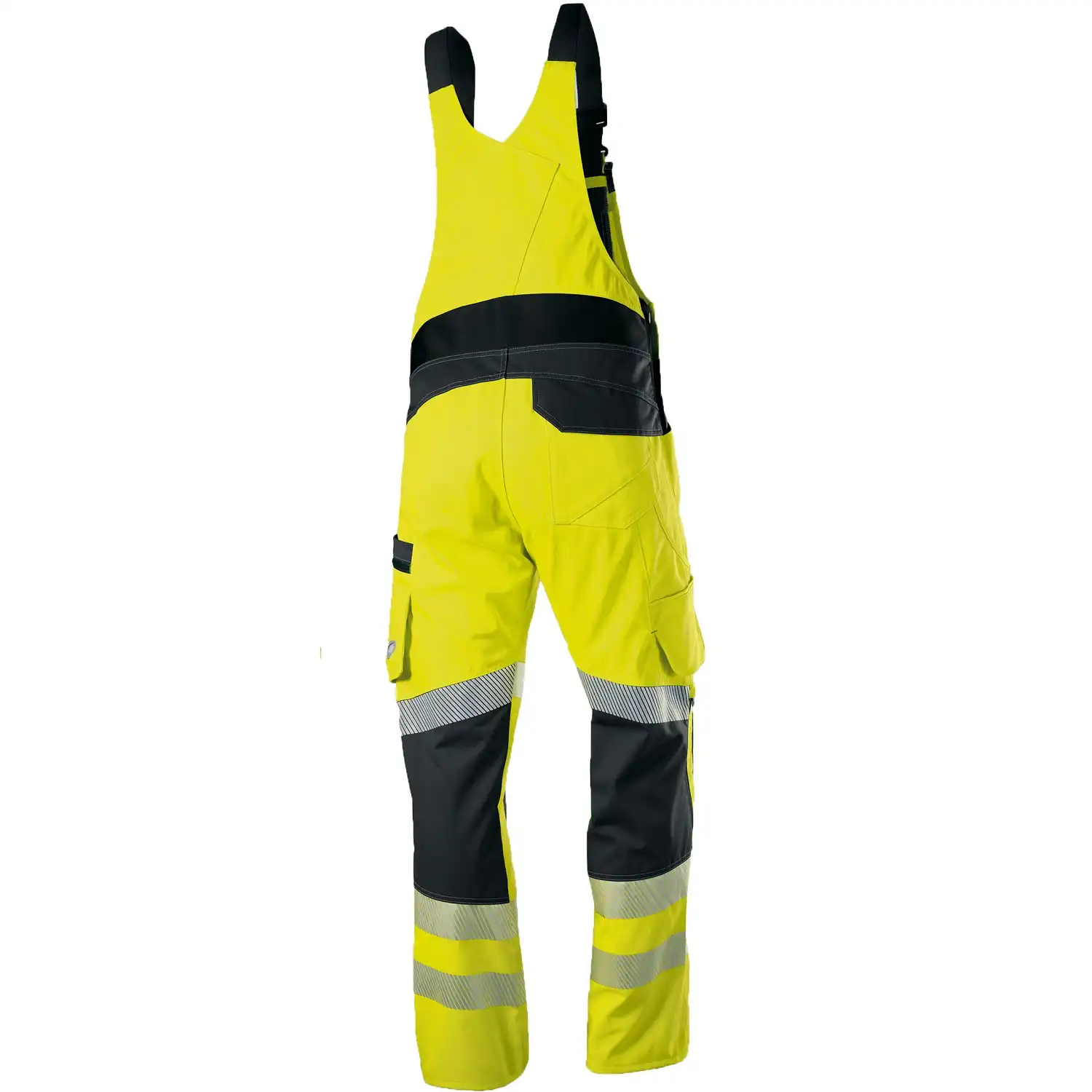 Warnschutz Stretch Latzhose "2041-844" Hi-Vis Stretch in warngelb/anthrazit, 44/46 - Thumbnail 2
