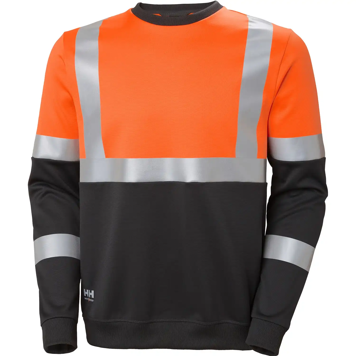 Warnschutz Sweatshirt "ADDVIS" UV-Schutz in orange/schwarz, XL - Thumbnail 1