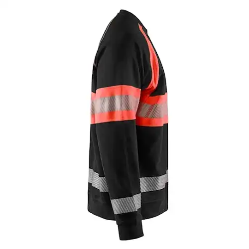 Warnschutz Pullover "3359" in schwarz/rot, 3XL - Thumbnail 4