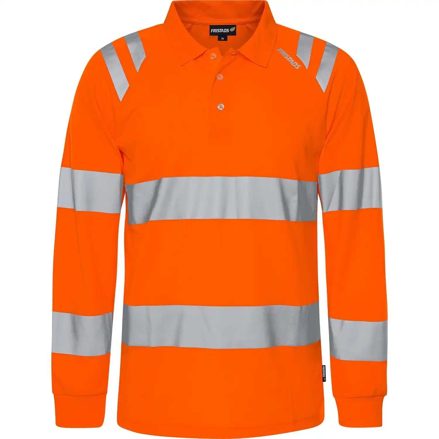 Warnschutz Poloshirt langarm "7864 GPST" in Orange, L - Thumbnail 1
