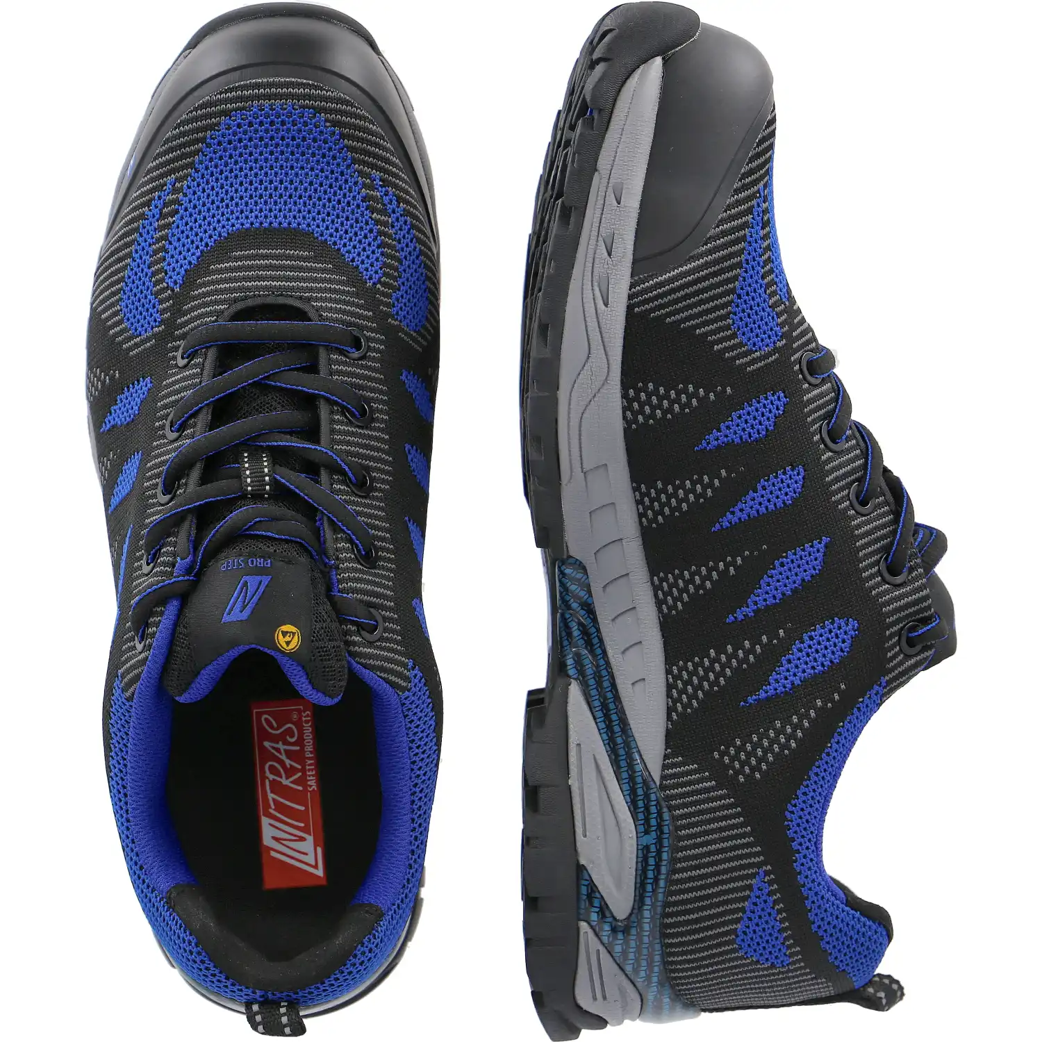 Sicherheitshalbschuhe S1P "PRO STEP" schwarz/blau in 40 - Thumbnail 2