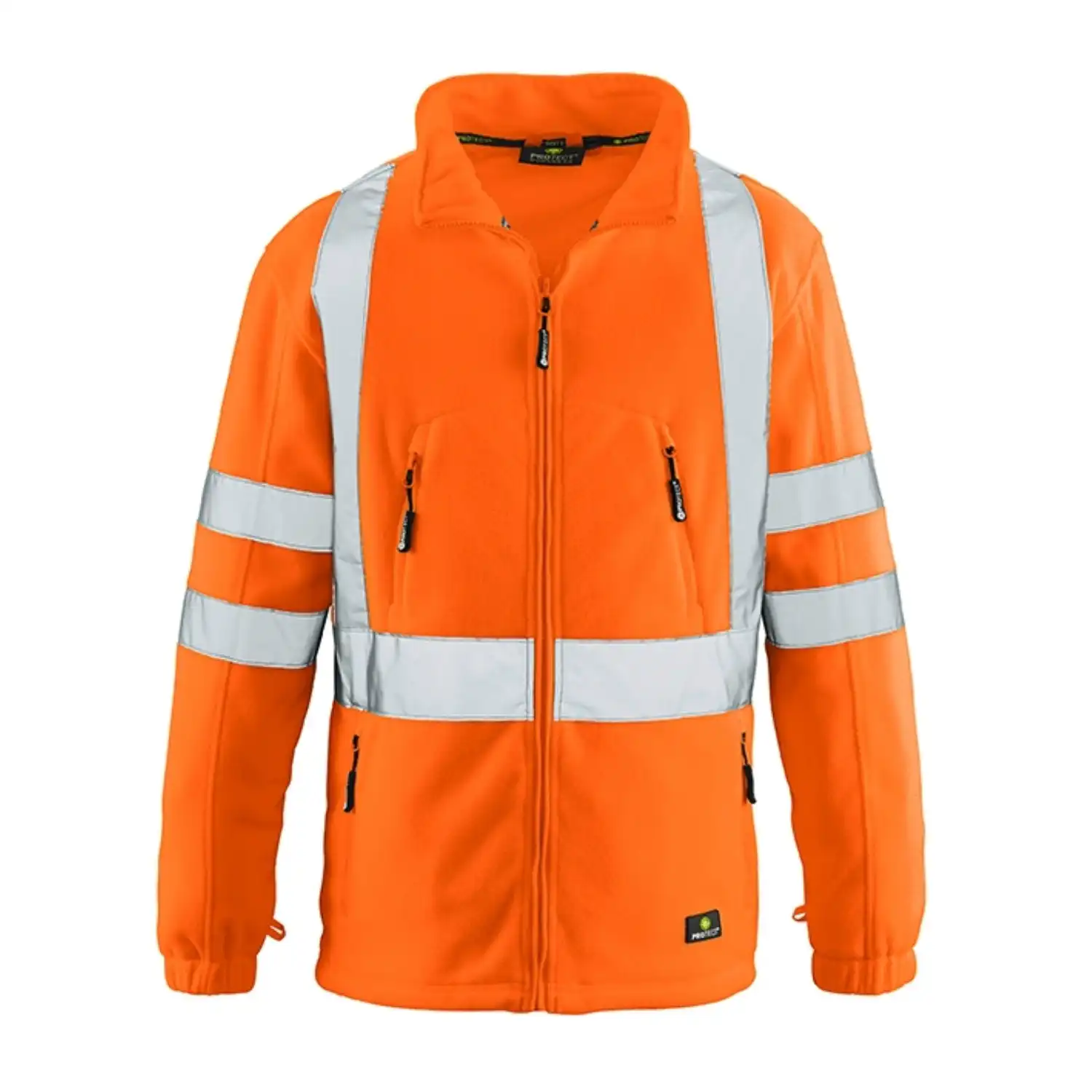 Warnschutz Fleecejacke "SEATTLE" - 4PROTECT® in Orange, L - Thumbnail 1