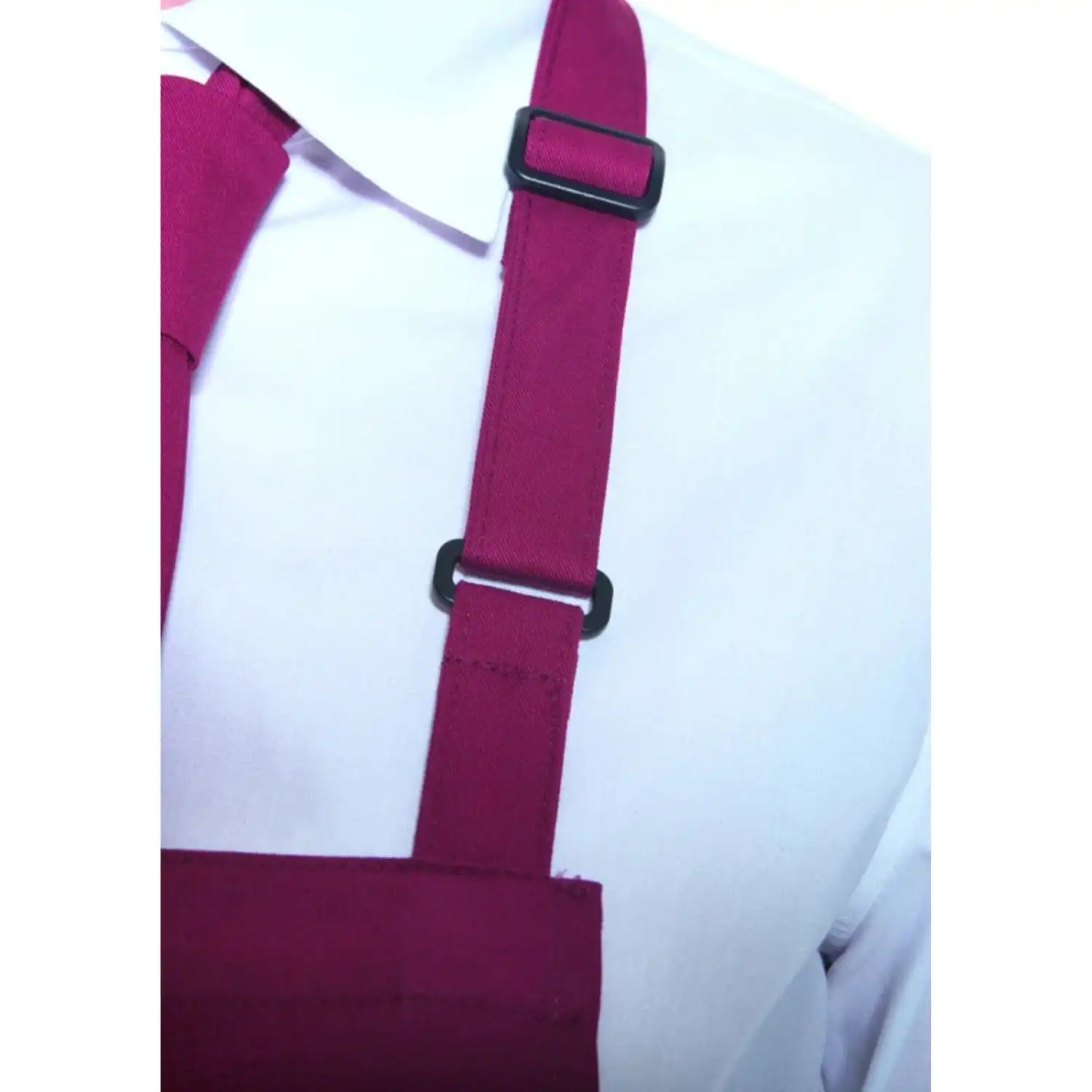 Übergrößen Latzschürze "BLS 9" in bordeaux - Thumbnail 3