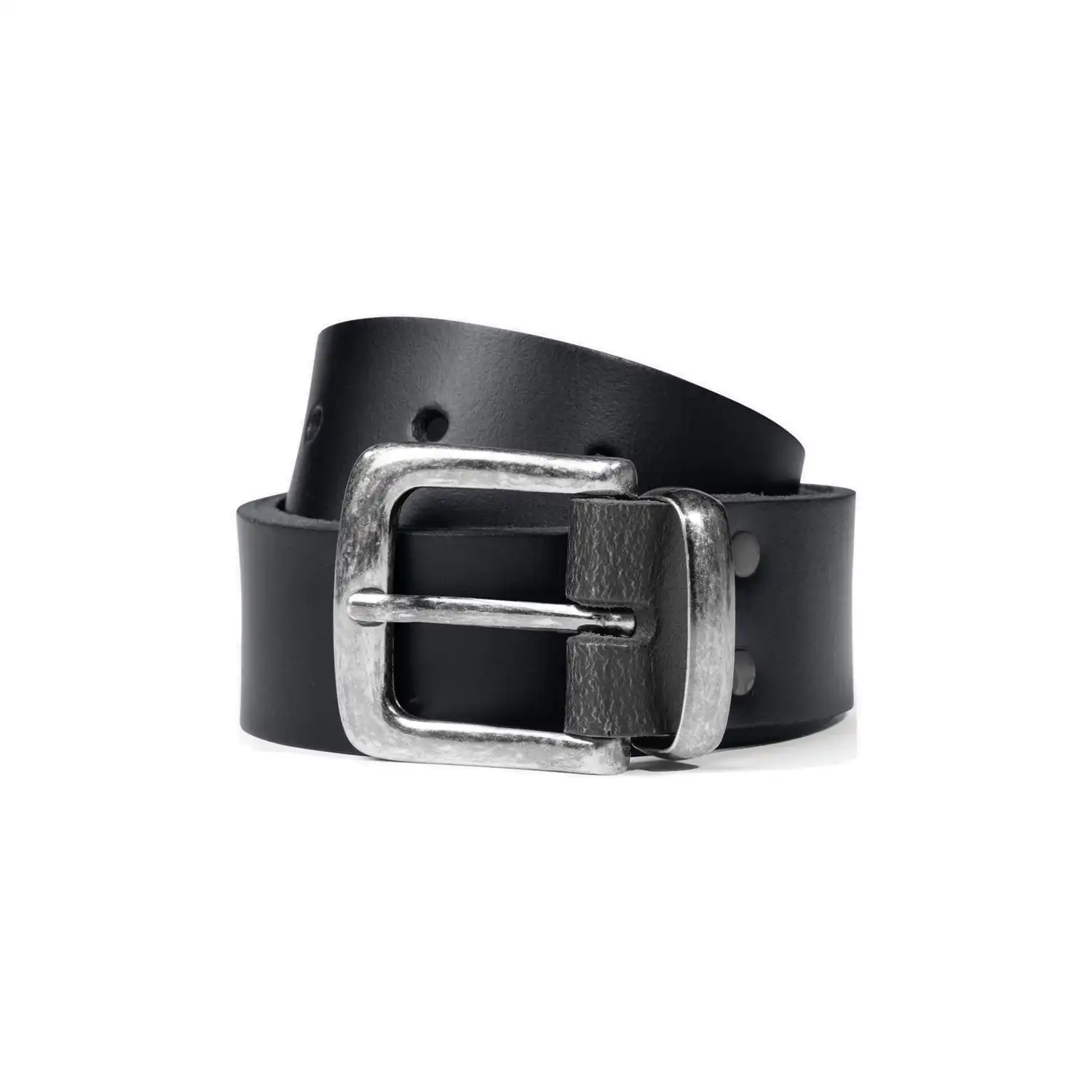 Ledergürtel "WOLFGANG" schwarz in 120cm - Thumbnail 2