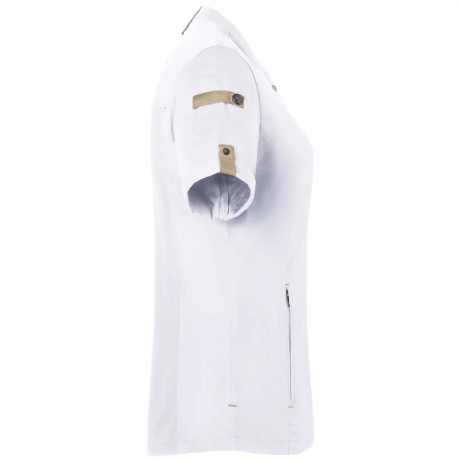 Damen Kochjacke "JF 27" in 48, Weiß - Thumbnail 3