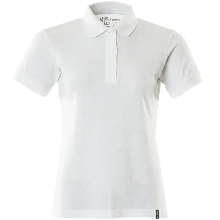 Damen Bio Polo-Shirt "20693" Crossover in XXL, Weiß - Thumbnail 1