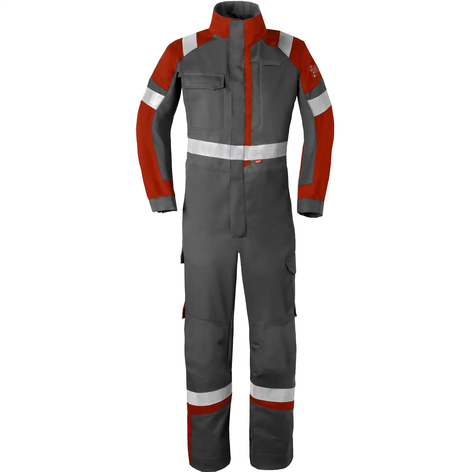 Multinorm Overall "20290" 5safety Image+ in dunkelgrau/rot, 44 - Bild 1