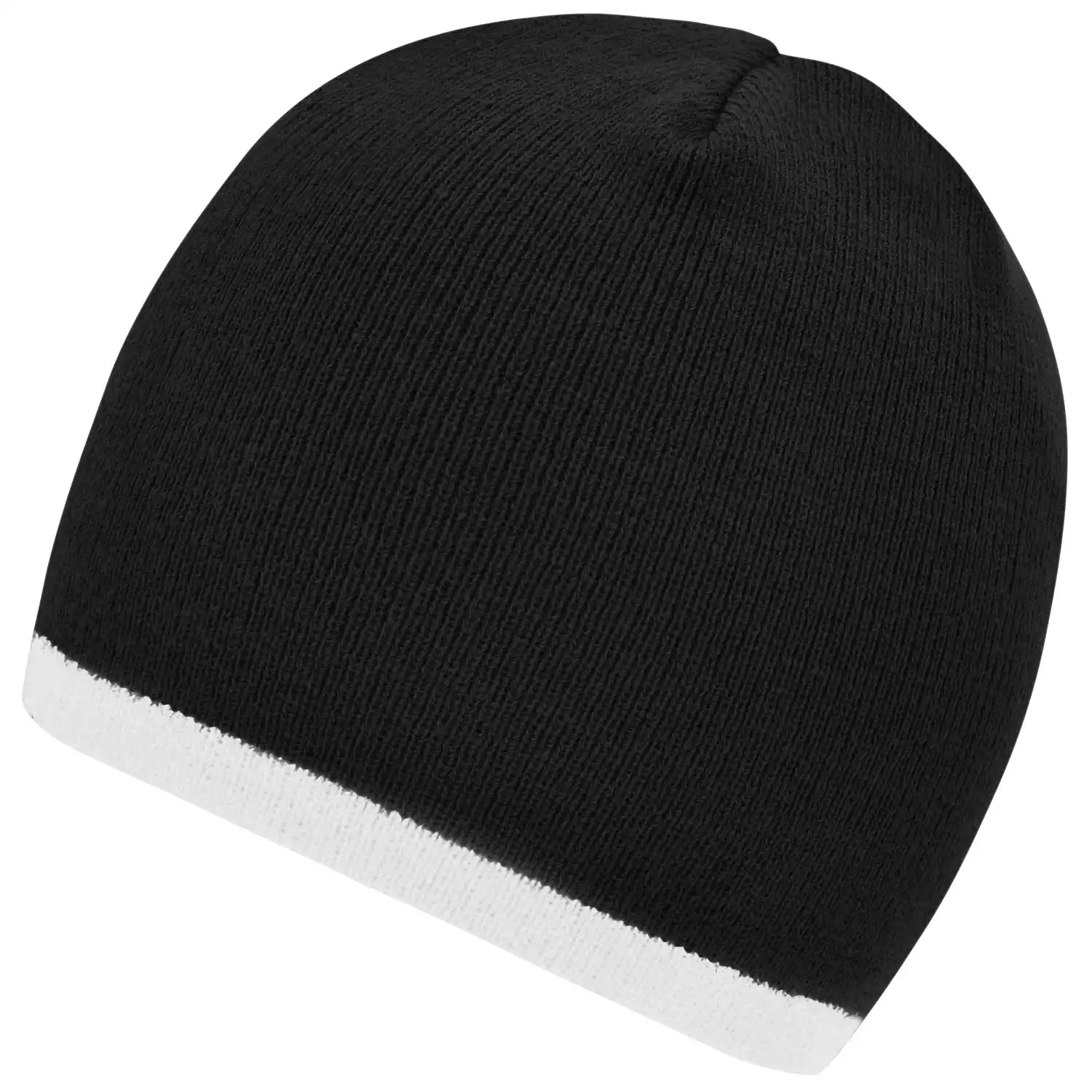 Beanie Kontrast "MB7584" in black/white - Bild 1