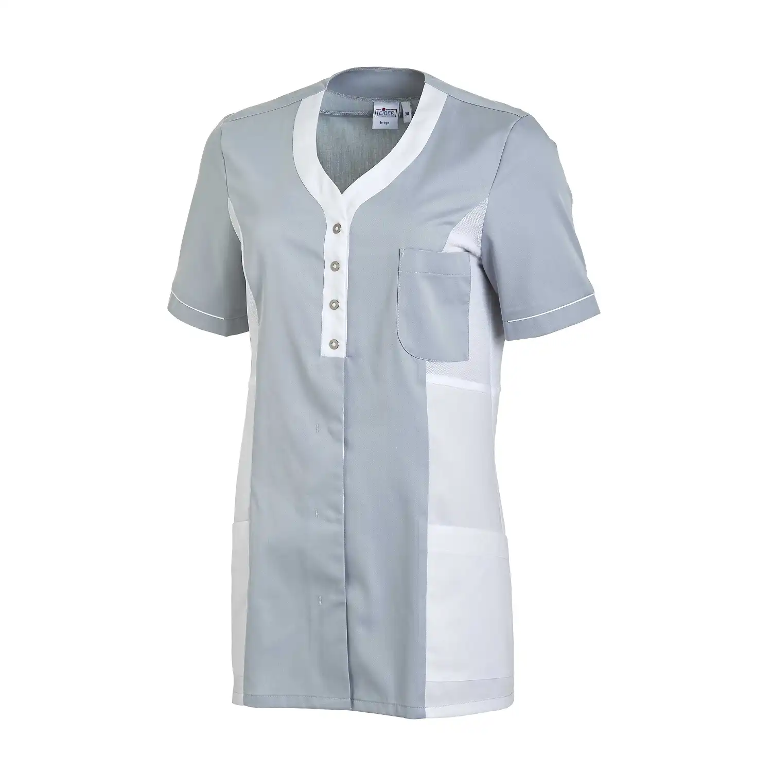 Hosenkasack 1/2 Arm "08/2789" in silbergrau/weiß, 34 - Bild 1