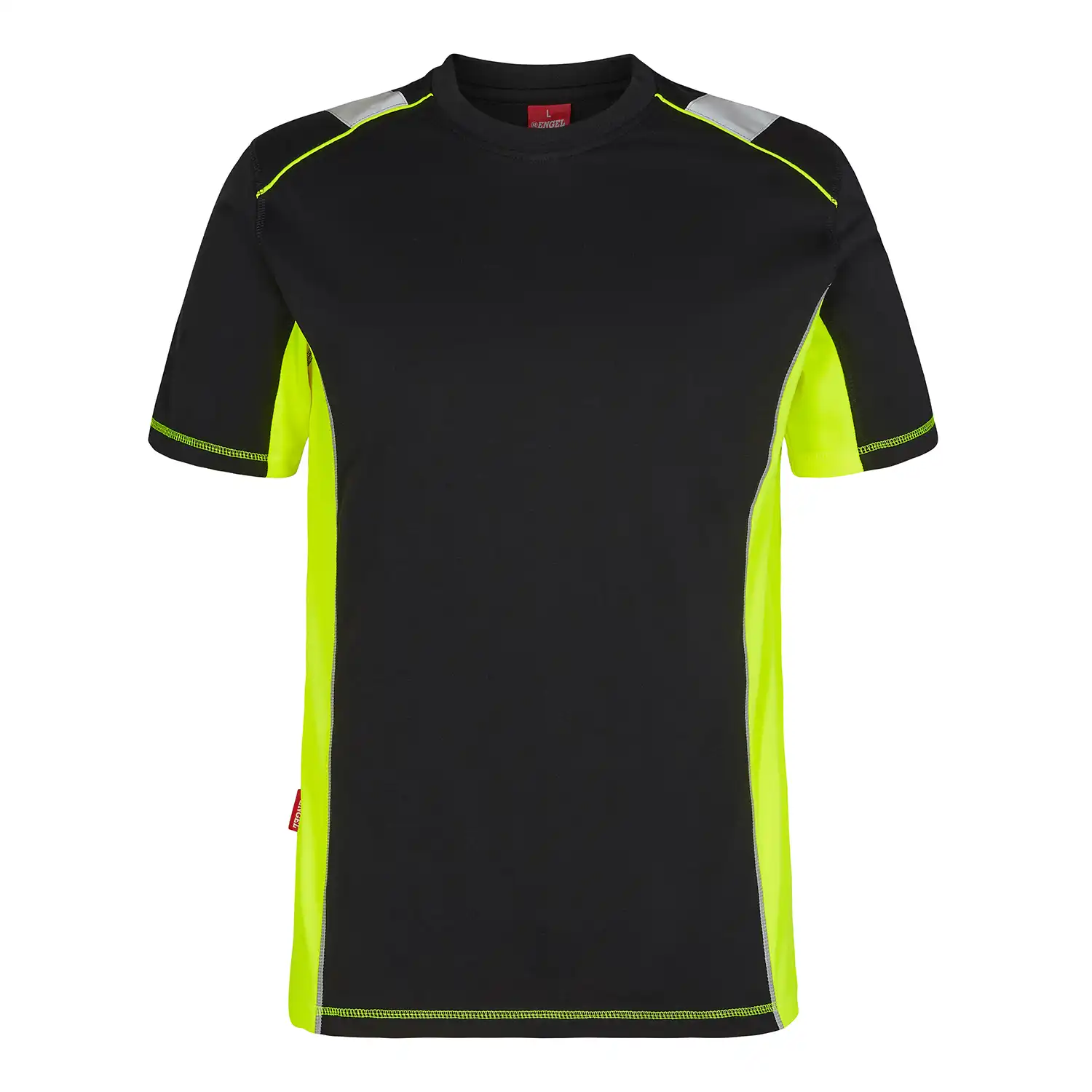 T-Shirt "9870-258" Cargo in schwarz/gelb, 4XL - Thumbnail 1