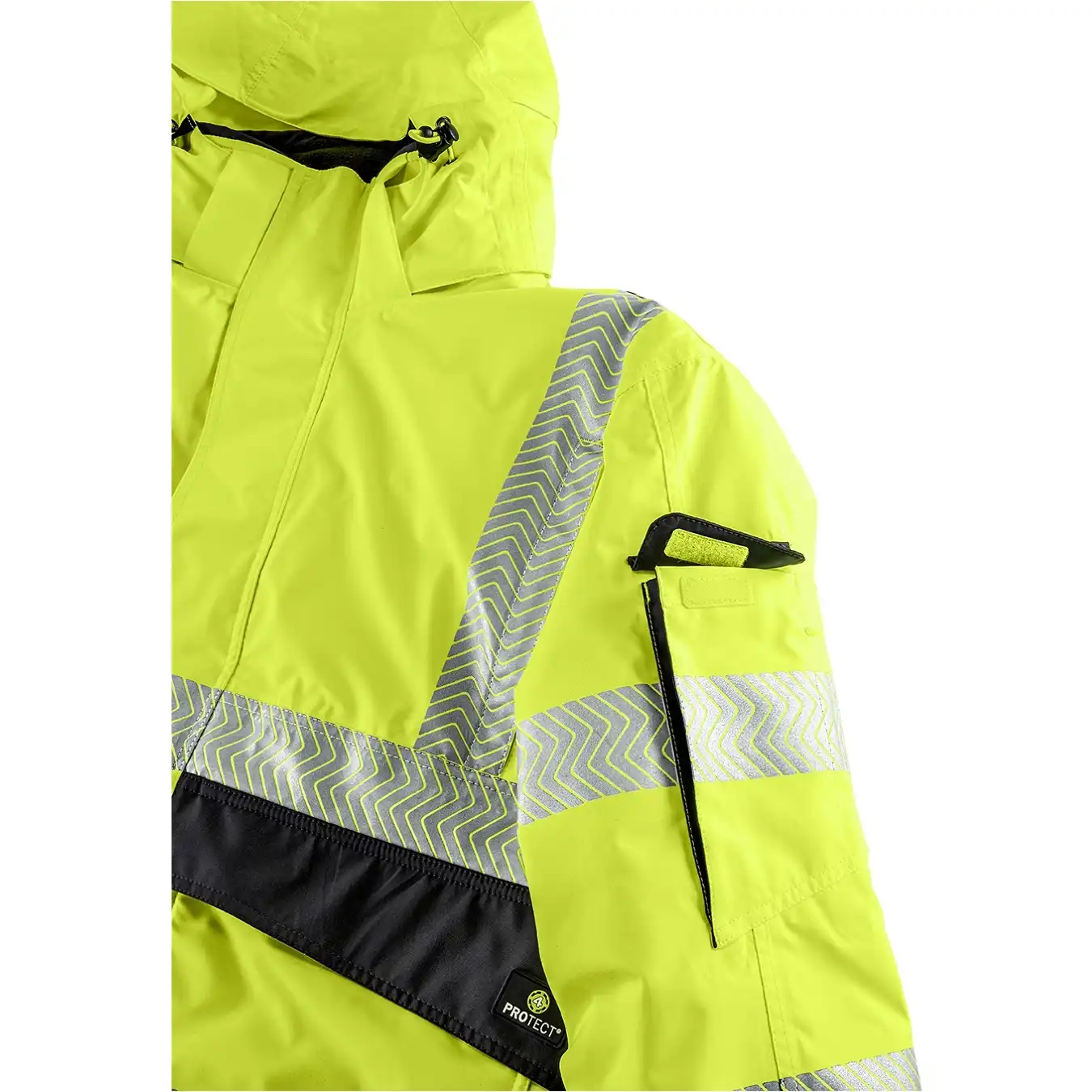 Warnschutz Pilotenjacke "NEWARK" in gelb/grau, L - Thumbnail 4