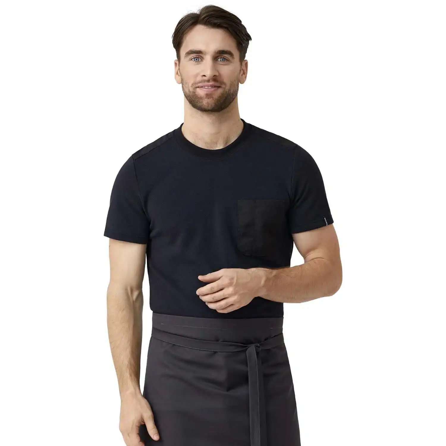 T-Shirt Piquée "25290" schwarz in 3XL - Thumbnail 3