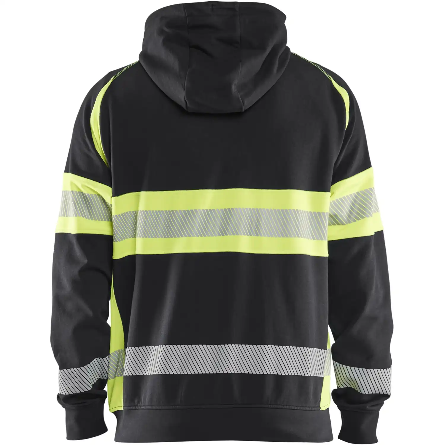 Warnschutz Kapuzen-Sweatjacke Kl. 1 "3552" in schwarz/gelb, 3XL - Thumbnail 2