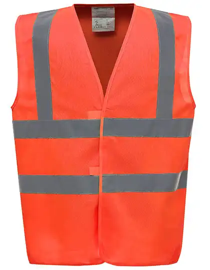 Warnschutz-Weste High-Vis 2-Bands "YK100" in Orange, L - Thumbnail 1
