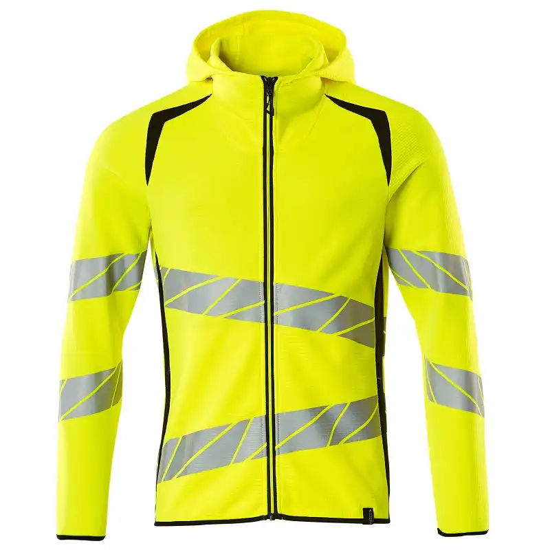 Warnschutz Kapuzensweatshirt "ACCELERATE SAFE" in gelb/schwarz, XXL - Bild 1