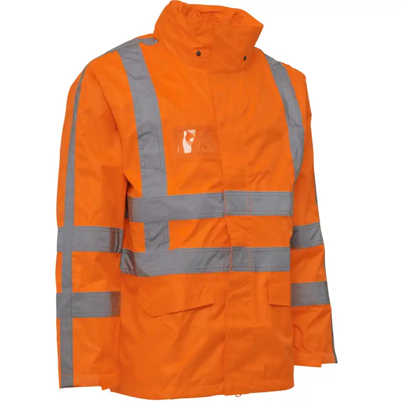 Warnschutz Regenjacke "086005R" Visible Xtreme Kl. 3 in fluororange, L - Thumbnail 1