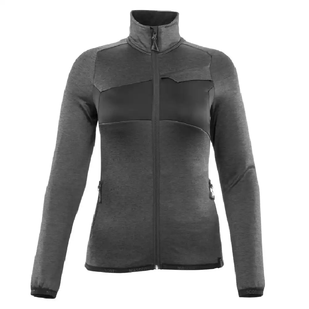 Damen Fleecejacke "ACCELERATE" in dunkelanthrazit/schwarz, S - Bild 1