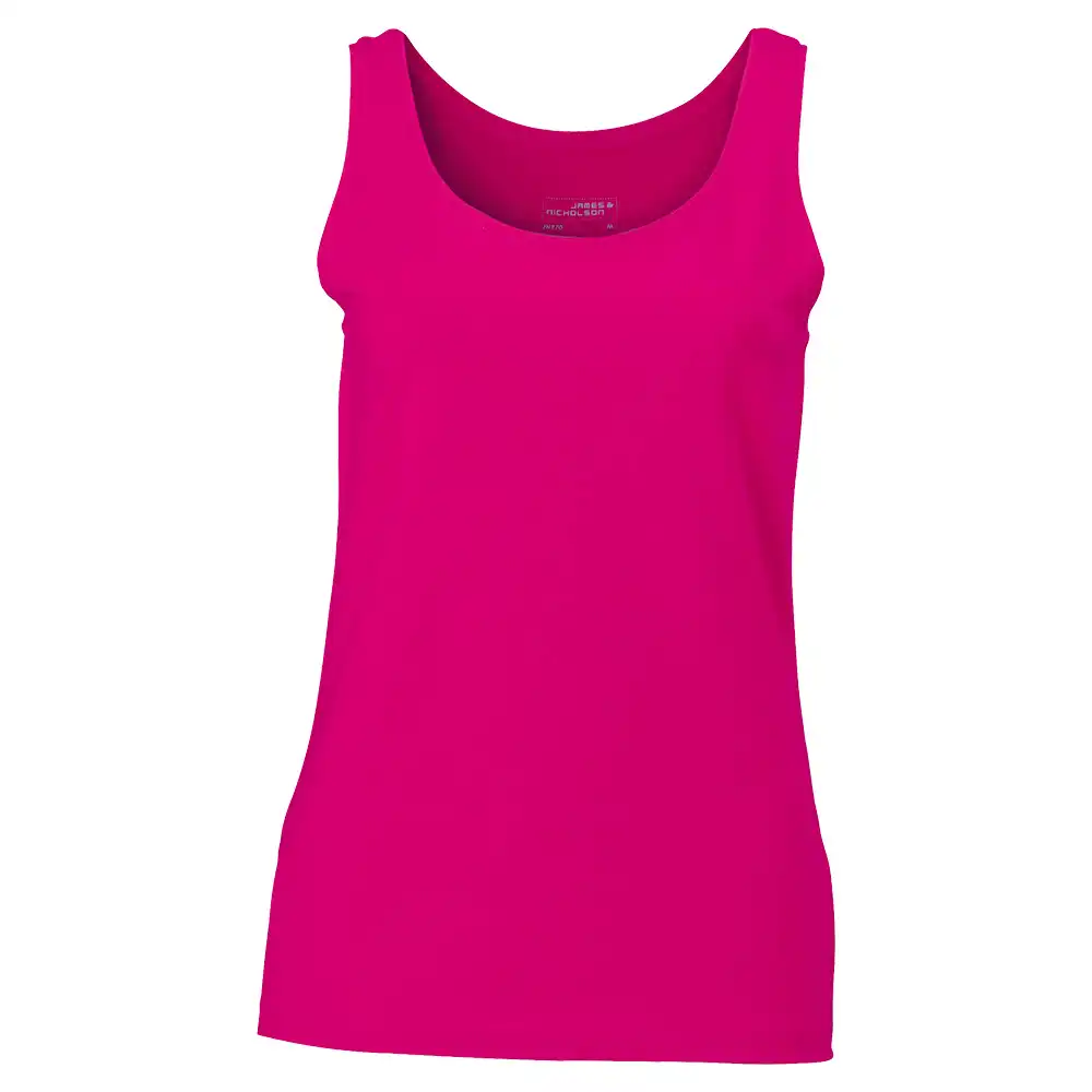 Damen Elastic Tank-Top "JN970" in magenta, M - Bild 1