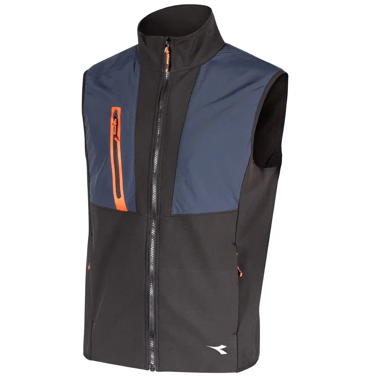 Softshellweste "HYBRID" in schwarz/blau, S (DE size: XS) - Bild 1