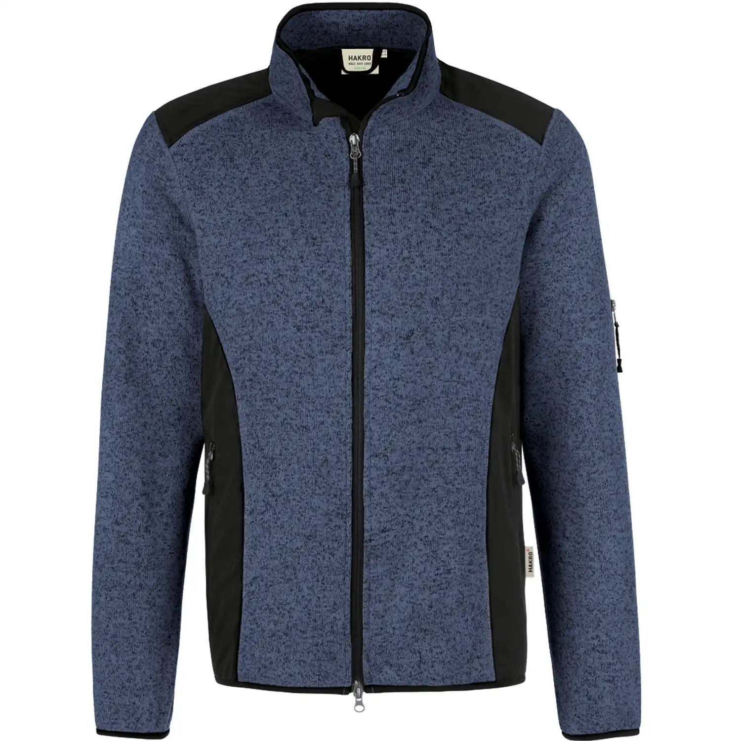 Strickfleece-Jacke "DAWSON" 836 in navy, L - Bild 1