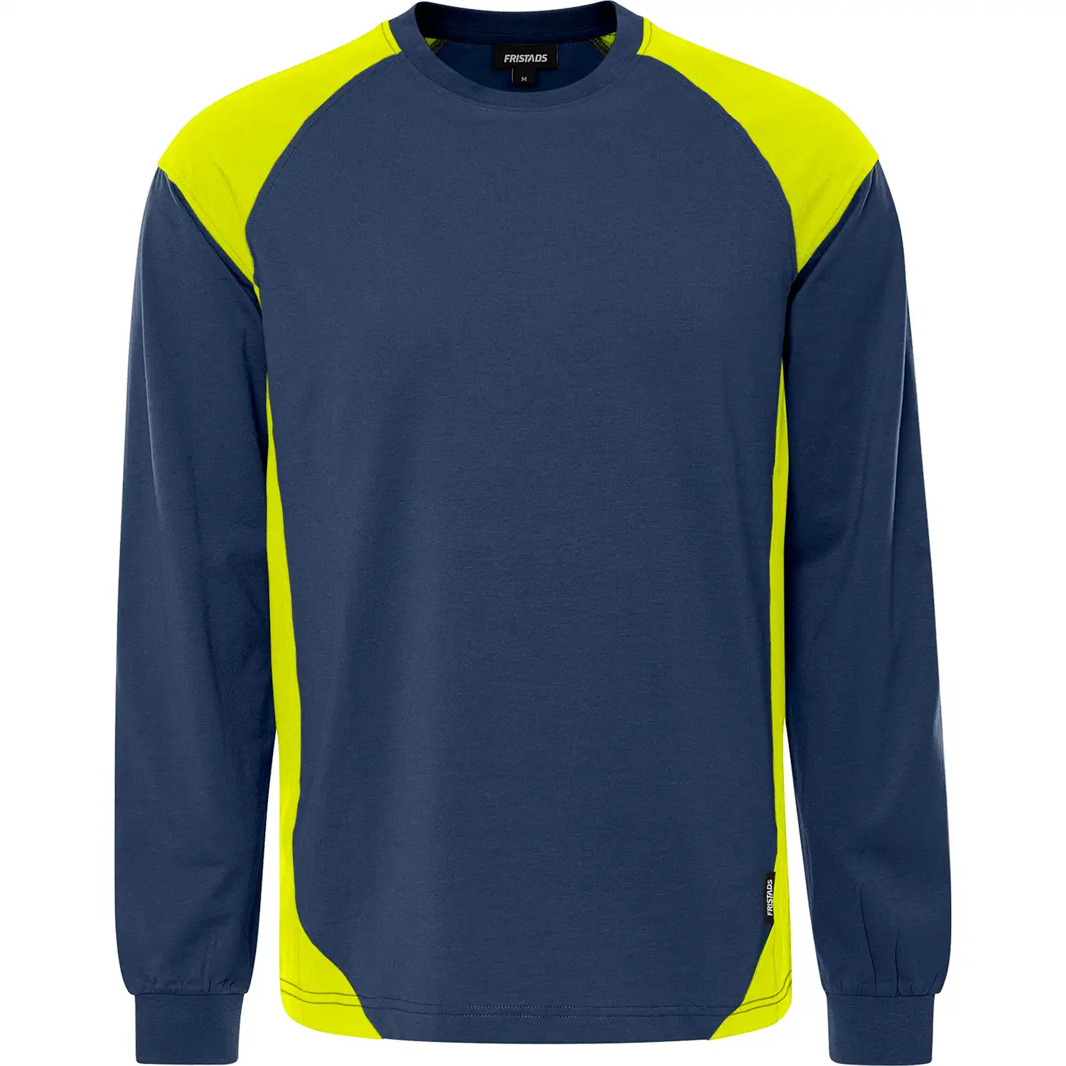 Langarmshirt "7071 GTM" Skarup in marine/gelb, XS - Thumbnail 1