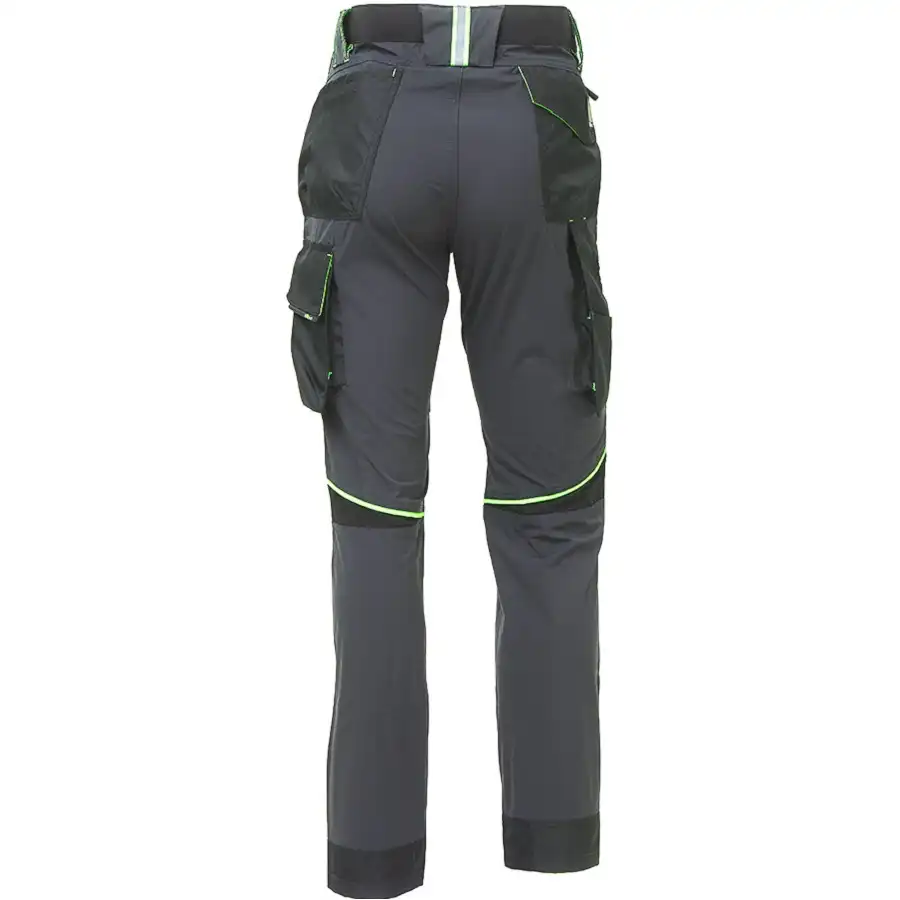 Stretch Bundhose "WORLD" Future in asphalt grey/green, XS (DE size: XXS) - Thumbnail 2