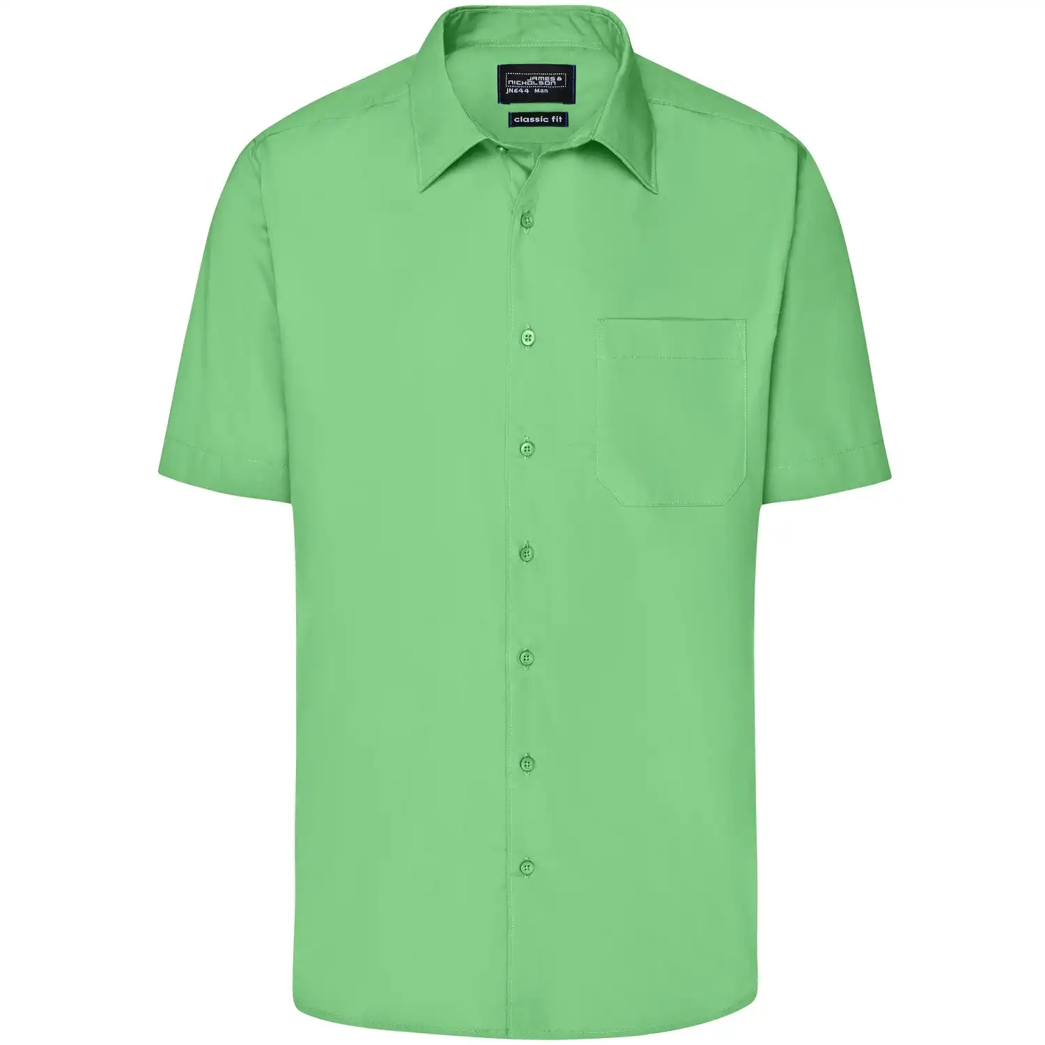 Herren Business Hemd kurzarm "JN644" in lime-green, XL - Thumbnail 1