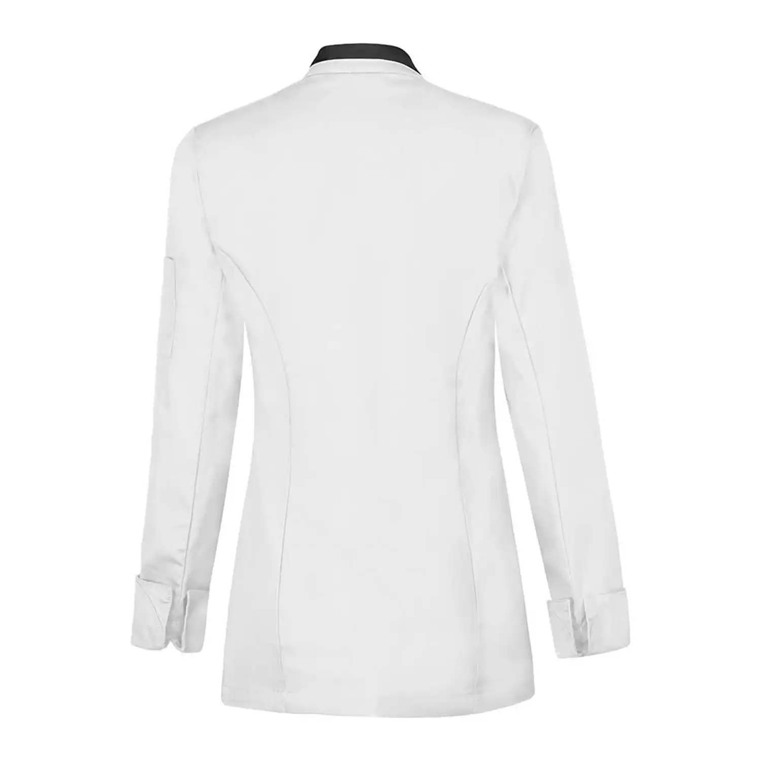 Damen Kochjacke "SAFFRON" in weiß/schwarz, L - Thumbnail 3