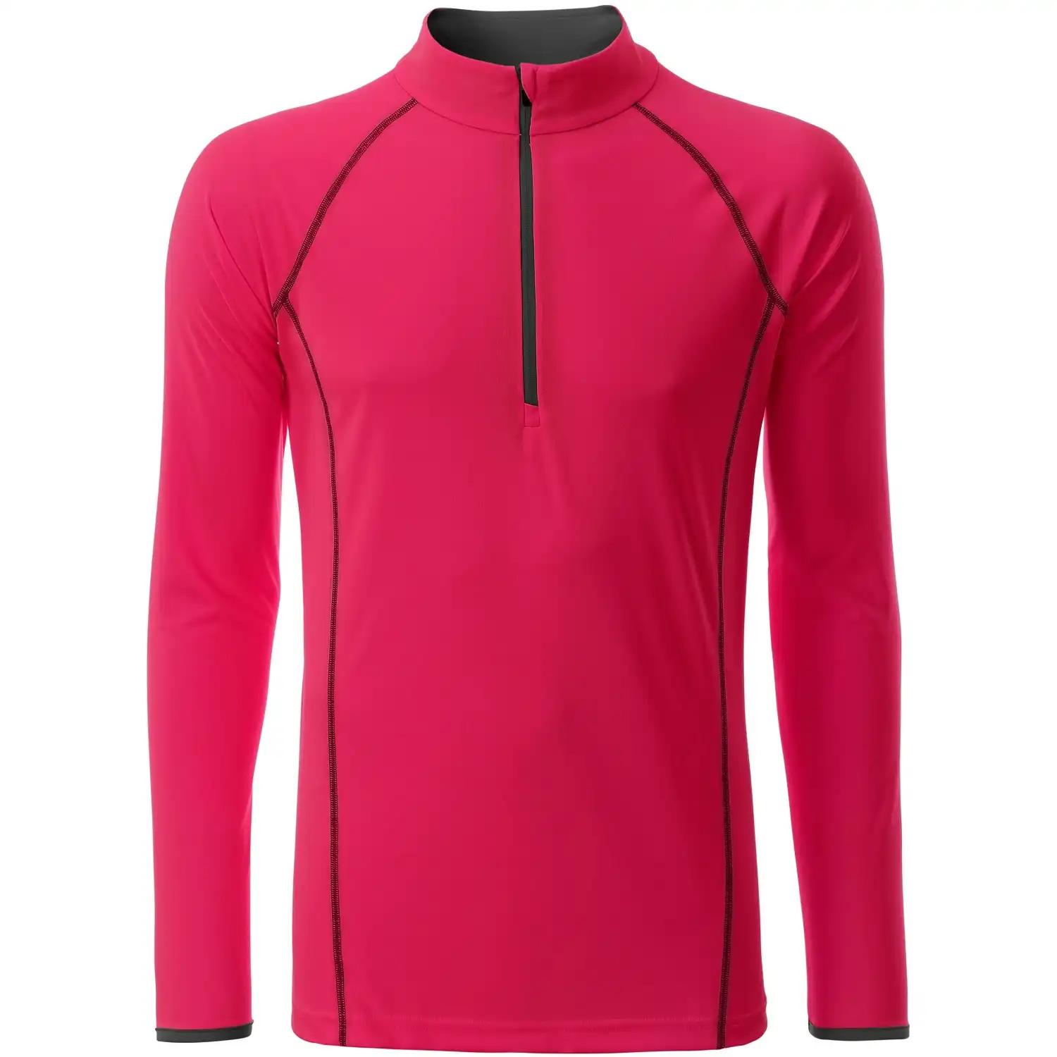 Funktionsshirt Langarm "JN498" in bright-pink/titan, XXL - Bild 1