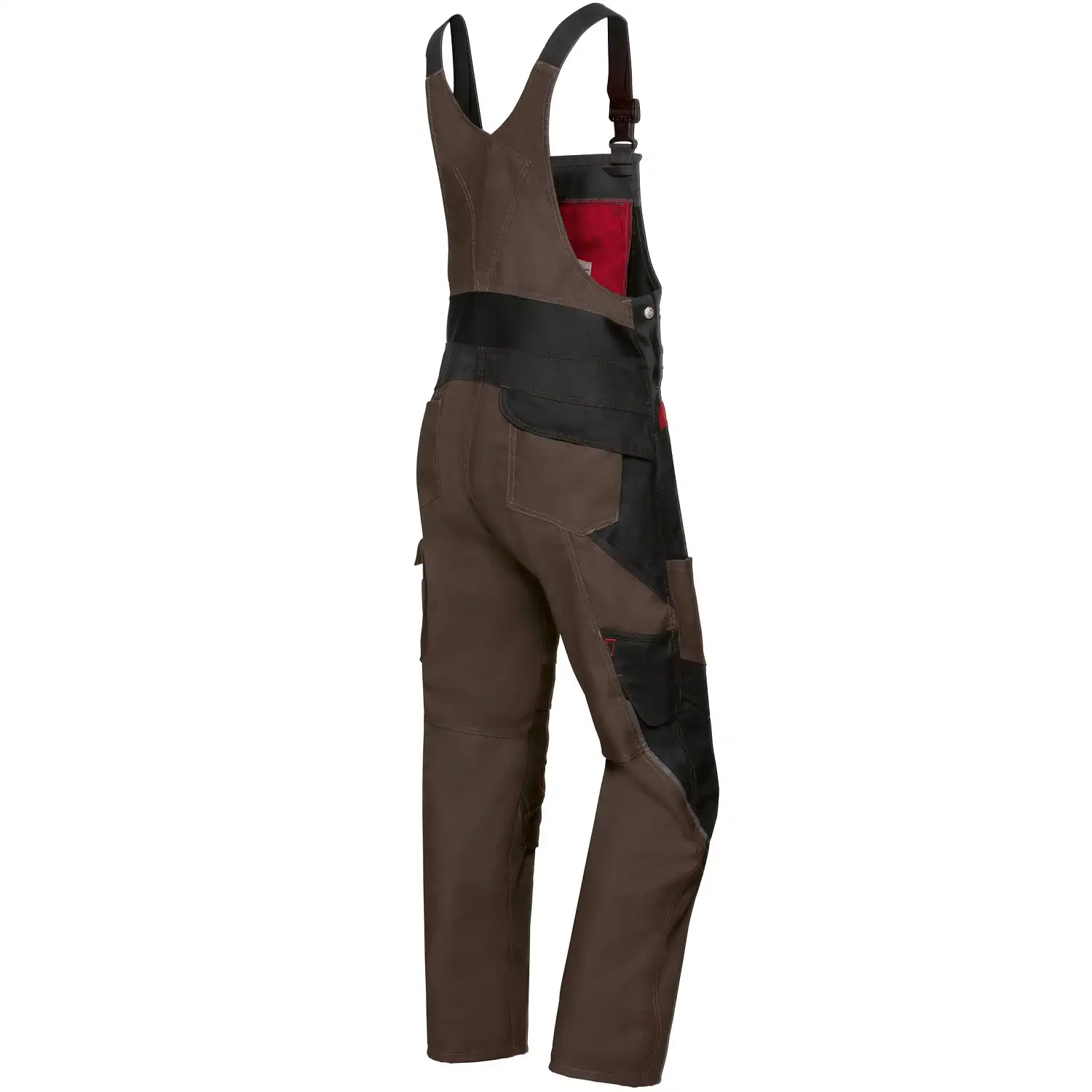 Latzhose "1821-565" Bplus Green in braun/schwarz, 44/46 - Thumbnail 2