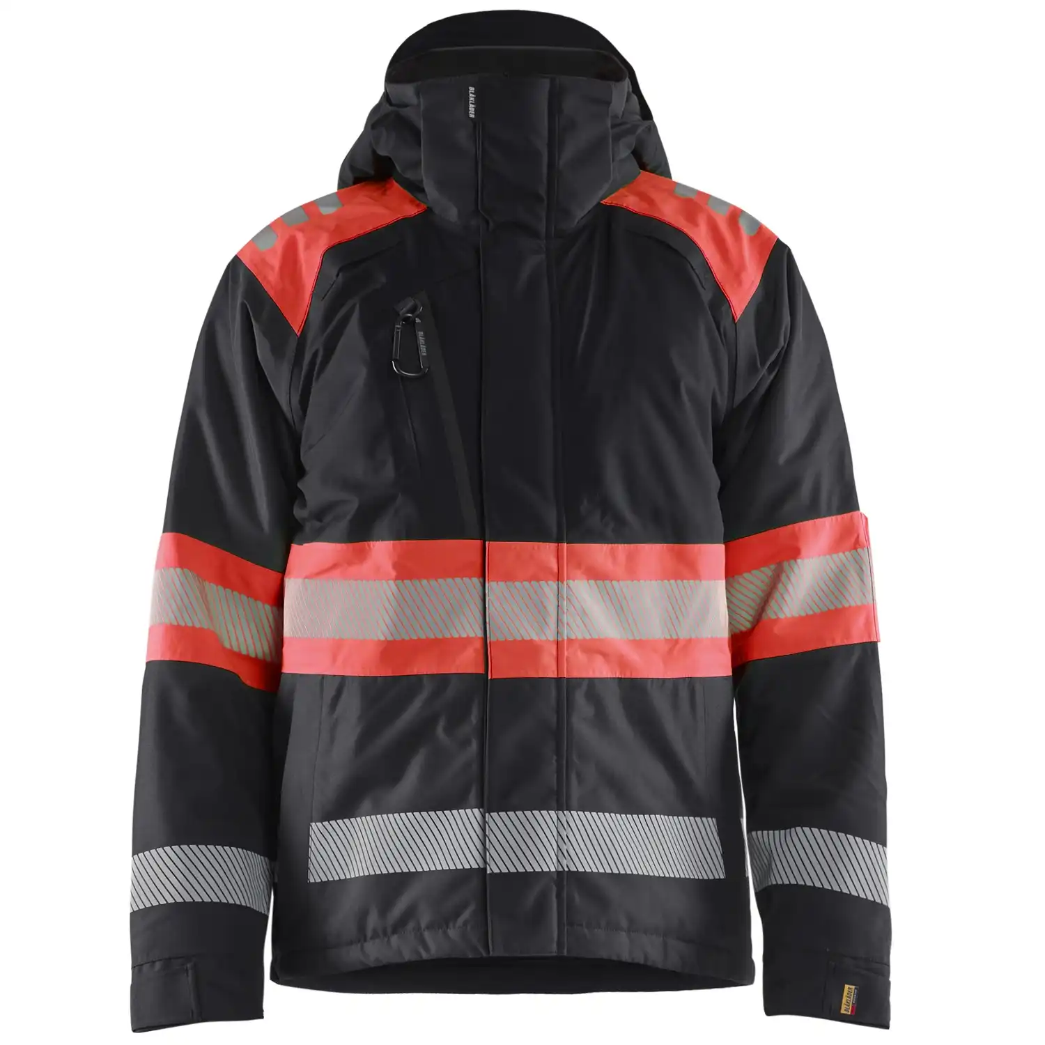 Warnschutz Winterjacke Kl. 1 "4480" in schwarz/rot, 3XL - Thumbnail 1
