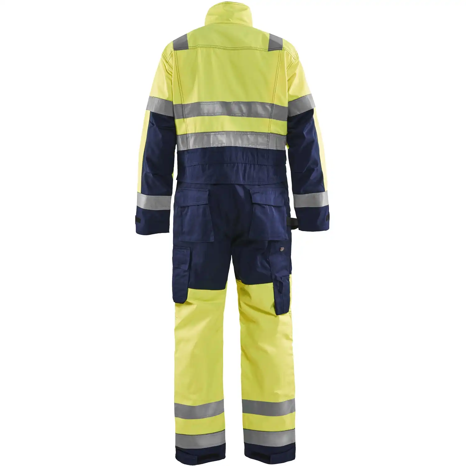 Warnschutz Overall "6373" in gelb/marine, C50 - Thumbnail 2